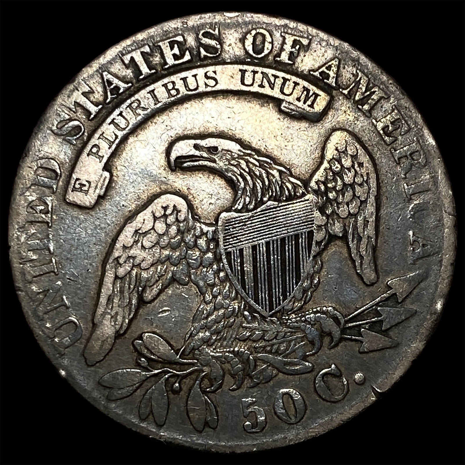 1833 Capped Bust Half Dollar ABOUT UNCIRCULATED - 2