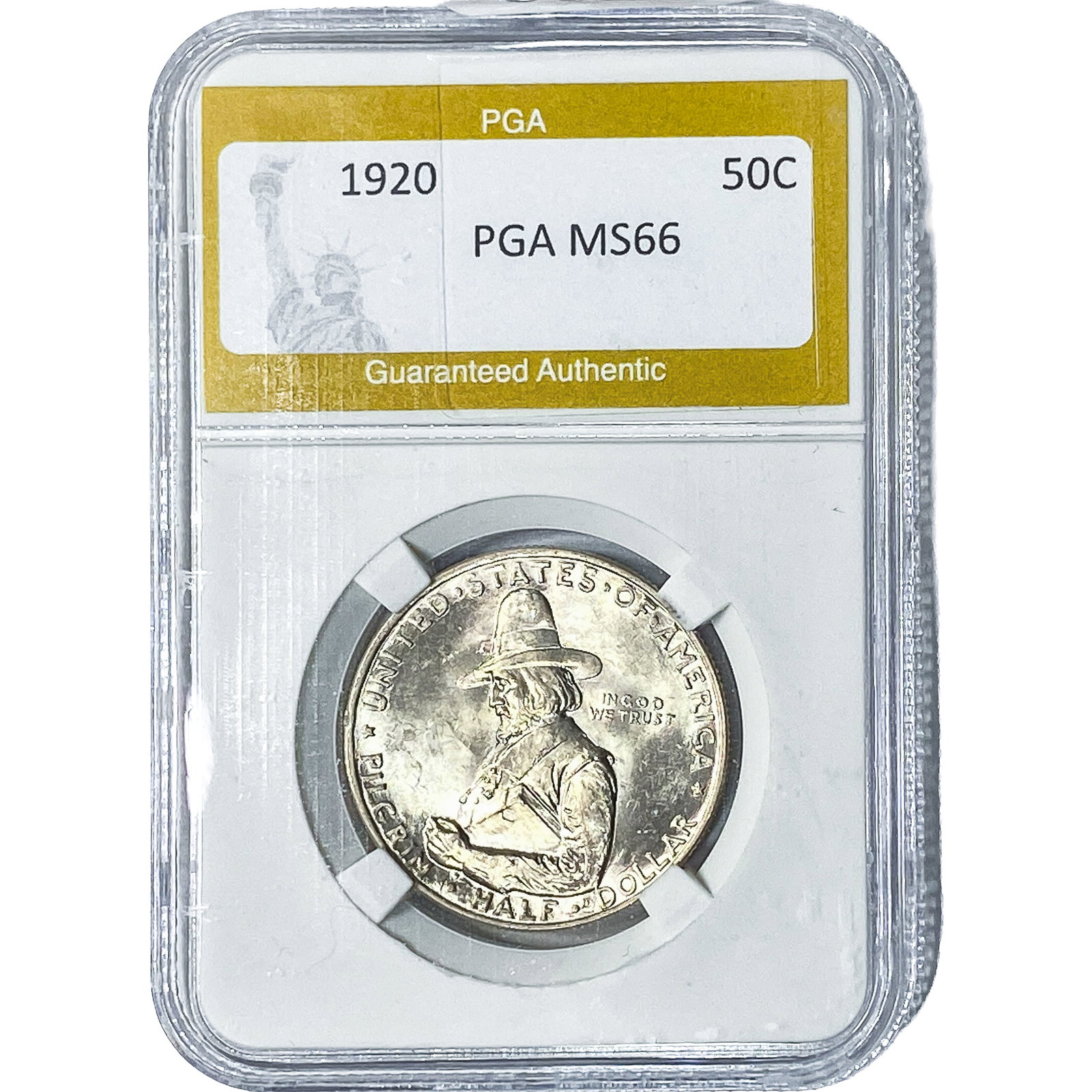 1920 Pilgrim Half Dollar PGA MS66: 1920 Pilgrim Half Dollar PGA MS66