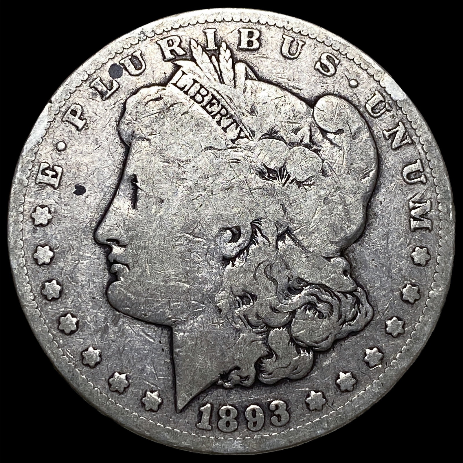 1893-CC Morgan Silver Dollar LIGHTLY CIRCULATED: 1893-CC Morgan Silver Dollar LIGHTLY CIRCULATED