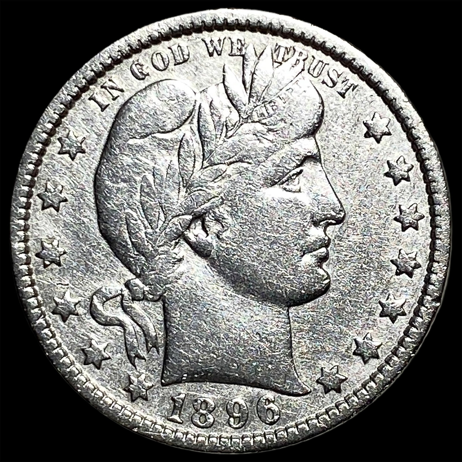 1896-O Silver Barber Quarter HIGH GRADE: 1896-O Silver Barber Quarter HIGH GRADE