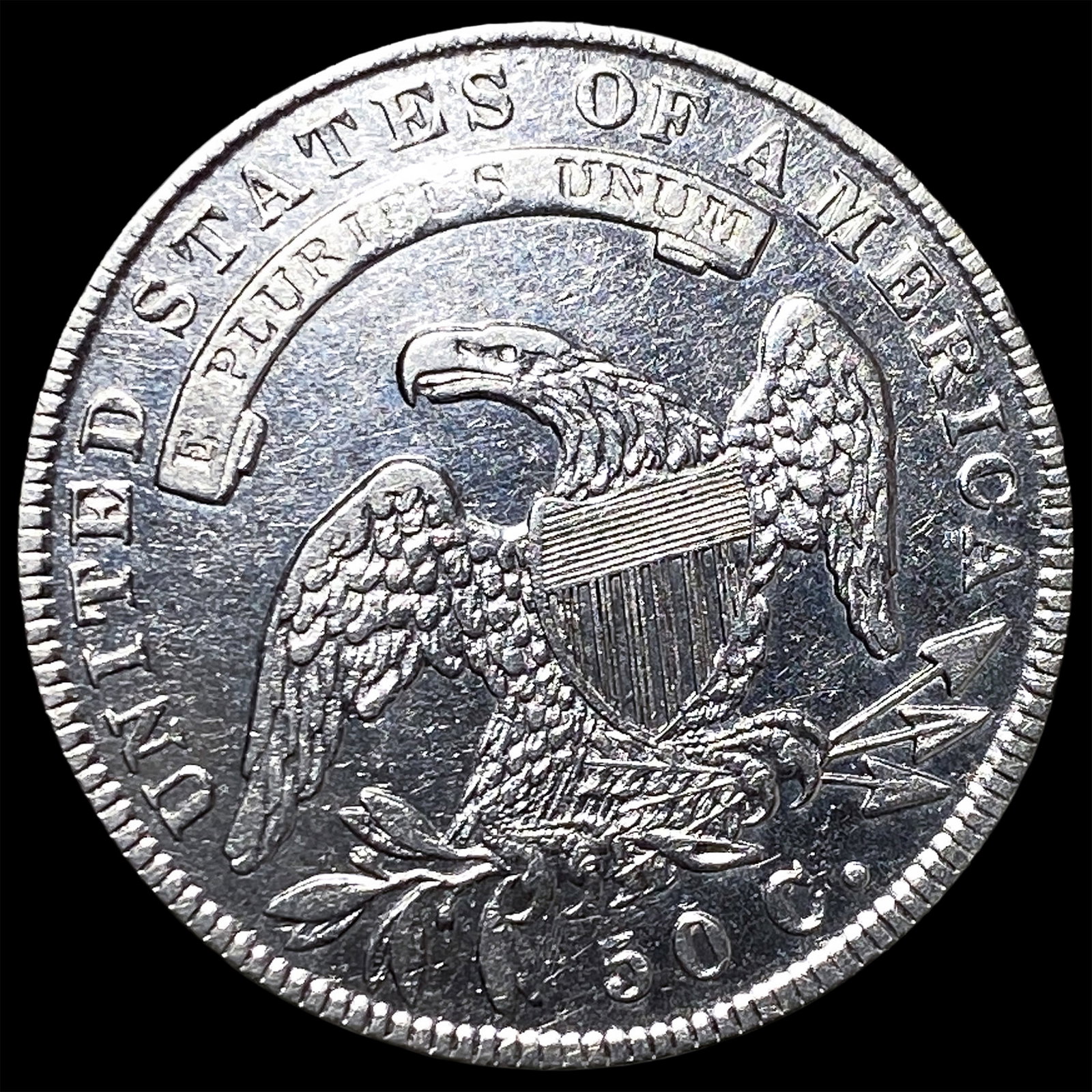 1835 Capped Bust Half Dollar CLOSELY UNCIRCULATED - 2