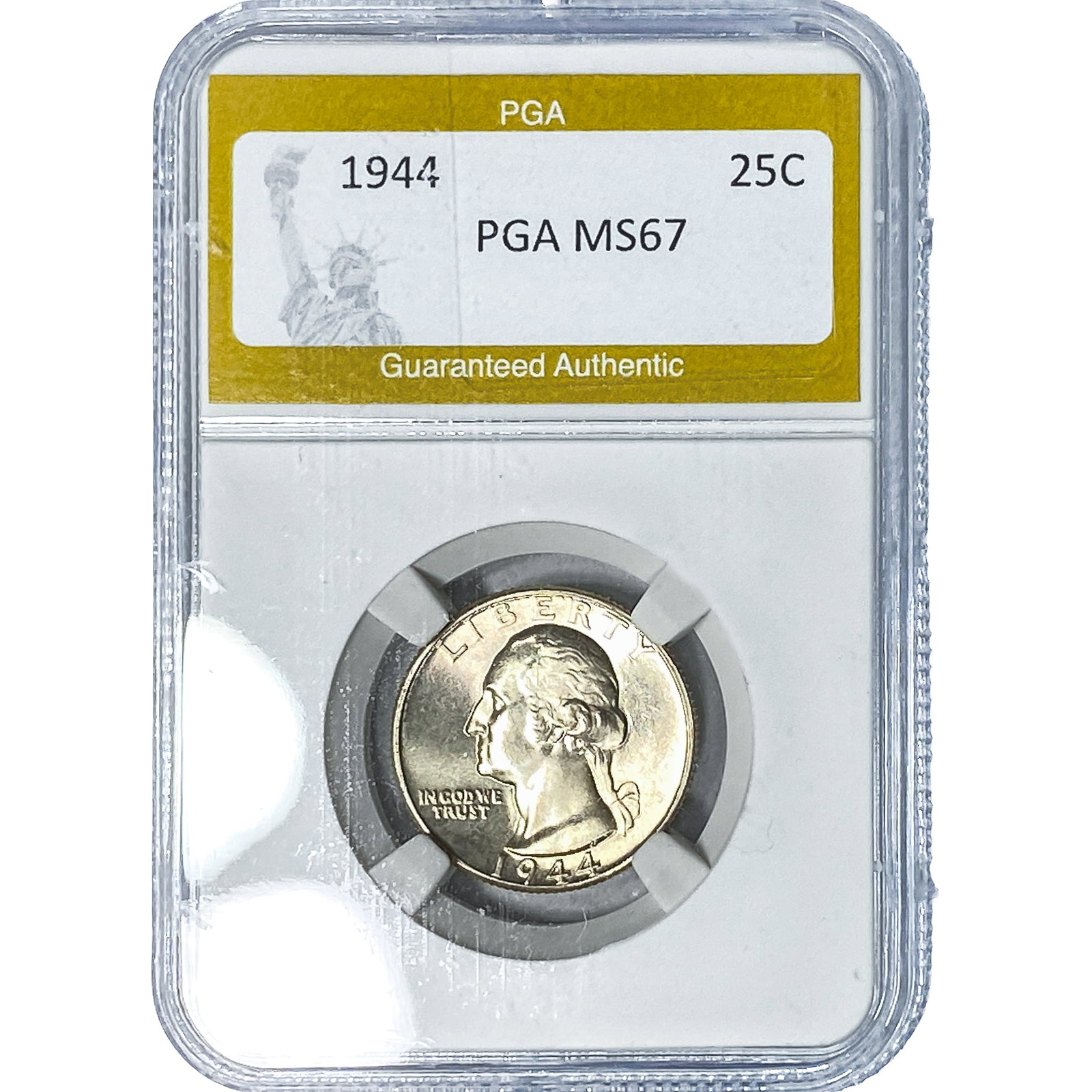 1944 Washington Silver Quarter PGA MS67: 1944 Washington Silver Quarter PGA MS67