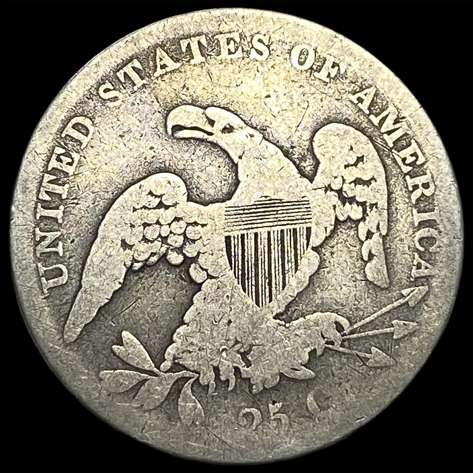 1838 Silver Capped Bust Quarter UNCIRCULATED - 2