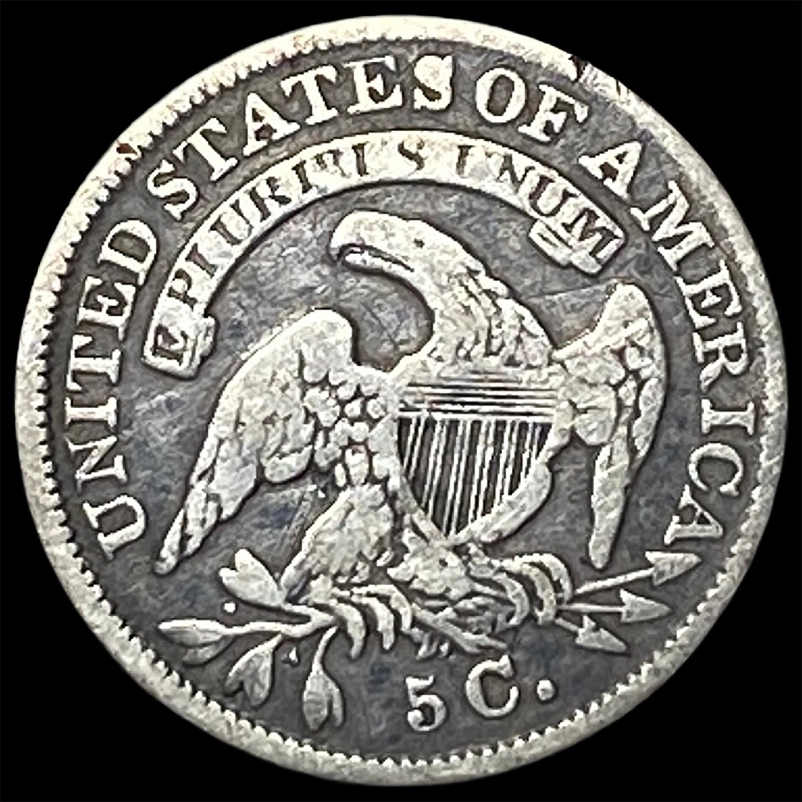 1835 Capped Bust Half Dime LIGHTLY CIRCULATED - 2