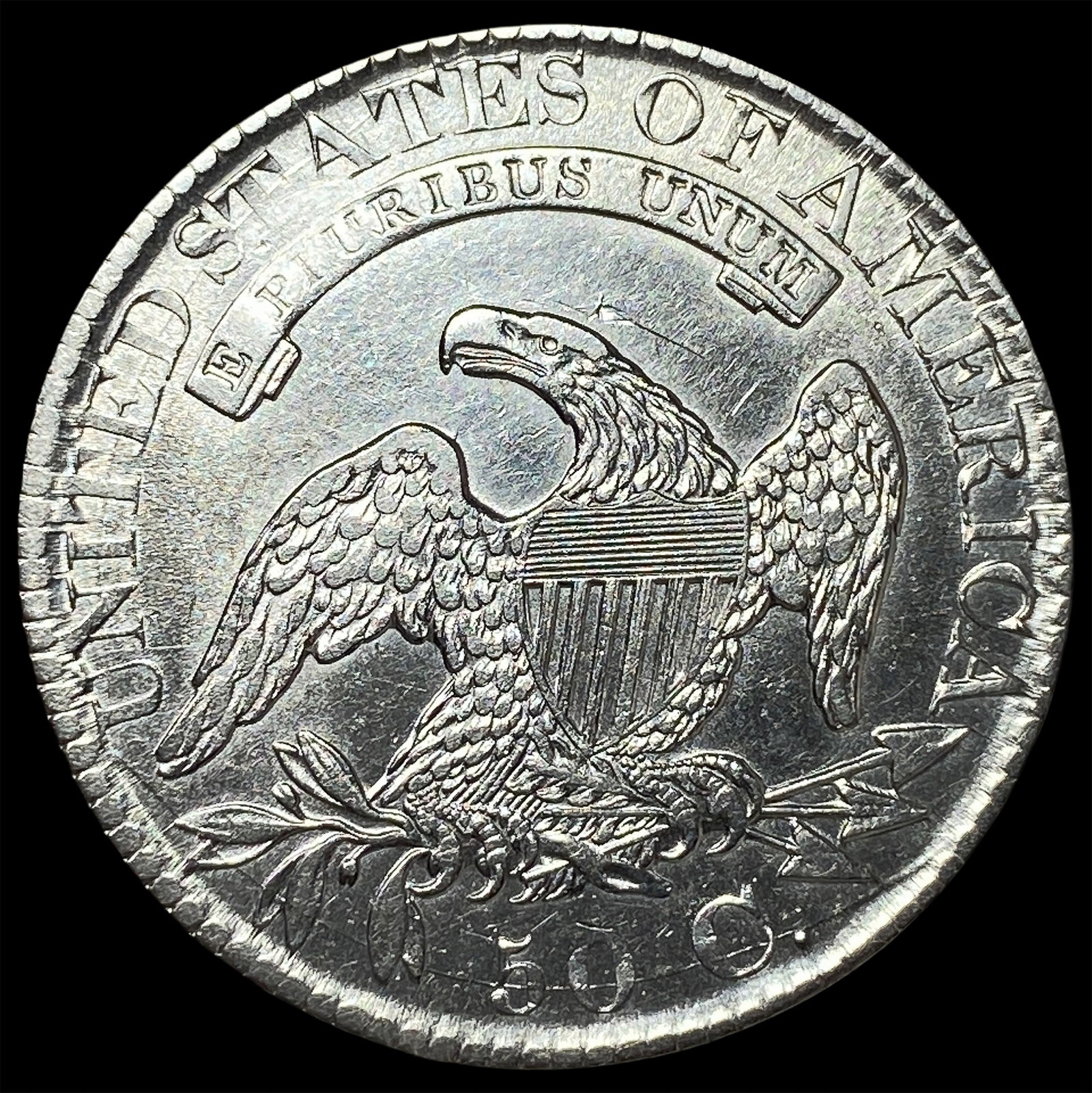 1827 Capped Bust Half Dollar UNCIRCULATED - 2