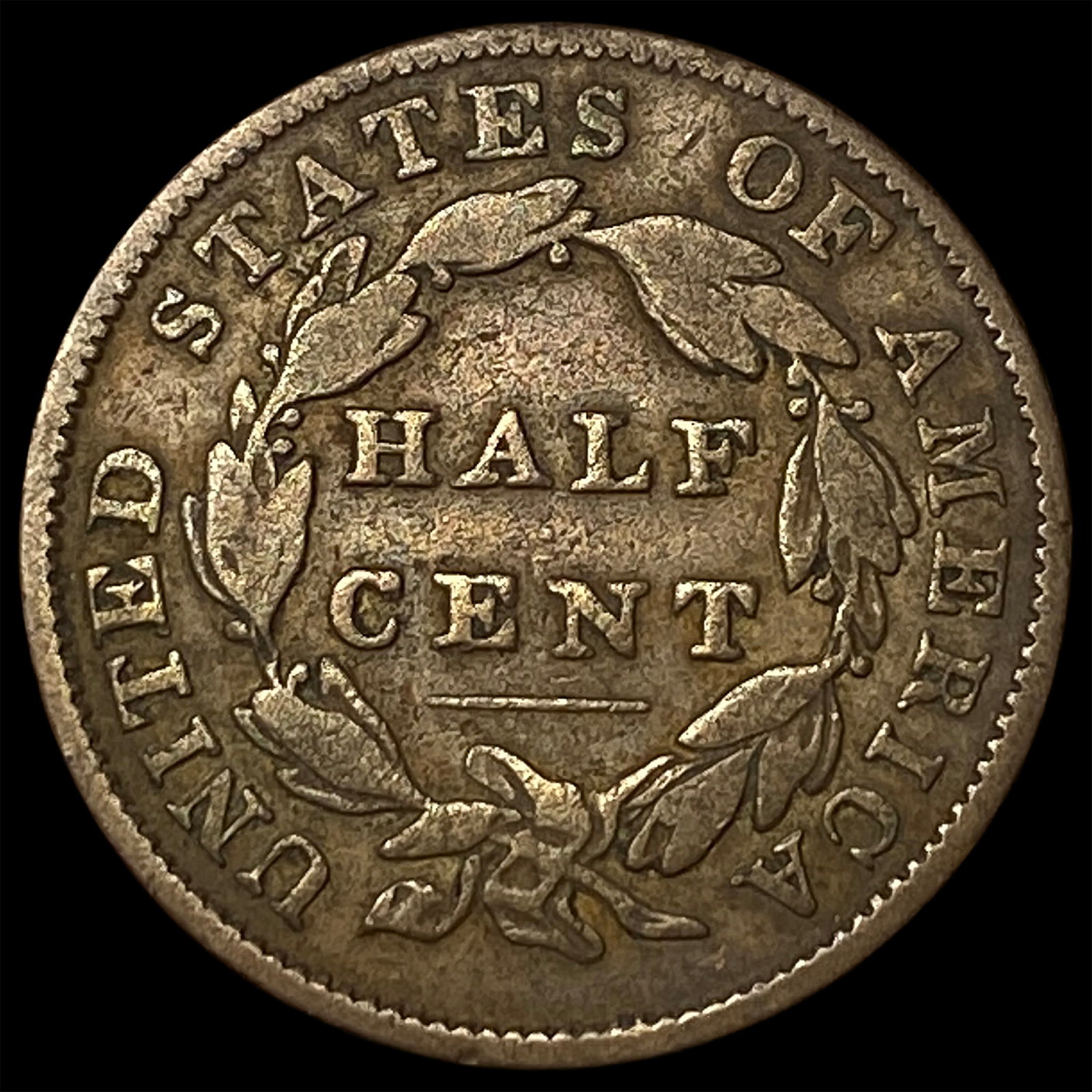 1834 Classic Head Half Cent LIGHTLY CIRCULATED - 2