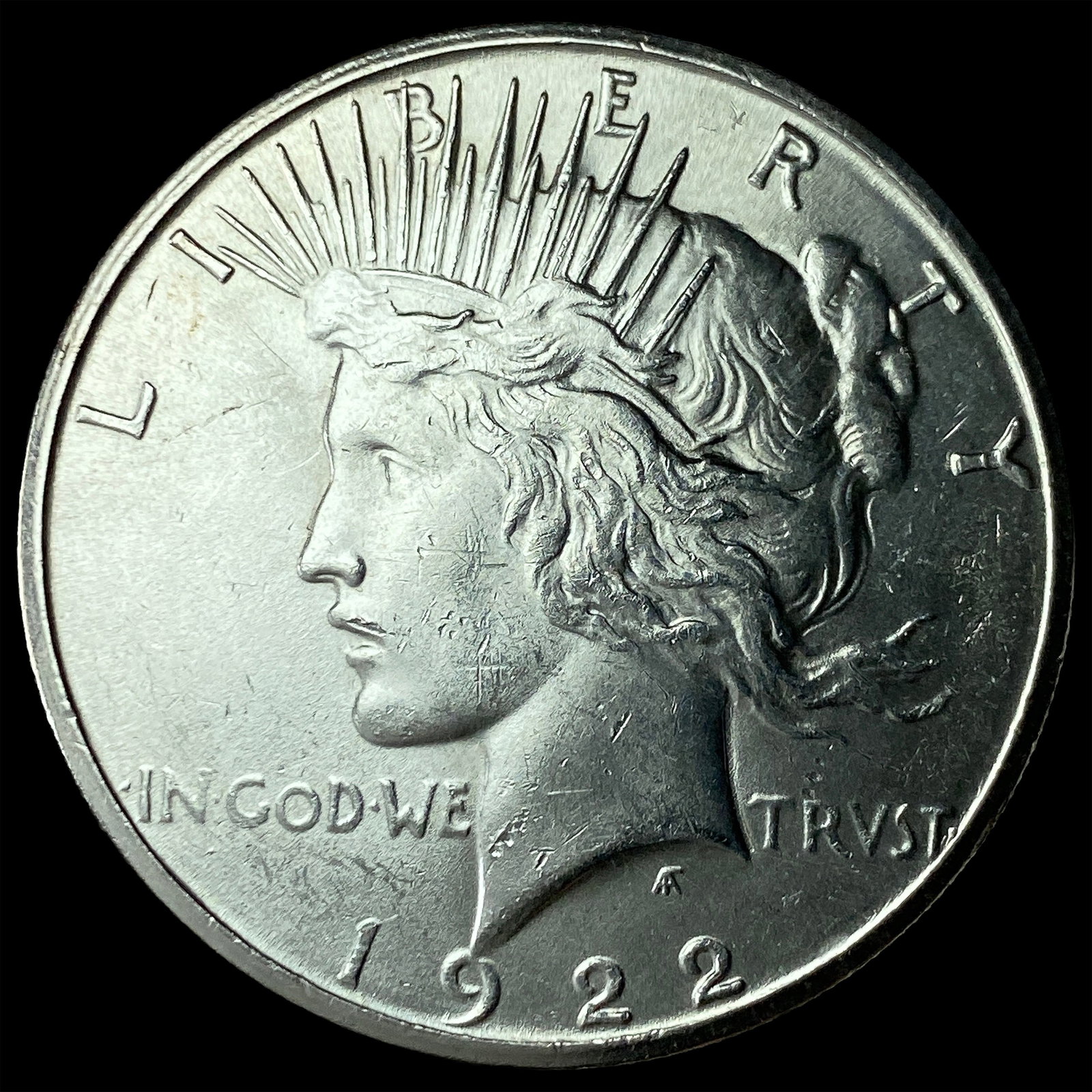 1922-S Silver Peace Dollar UNCIRCULATED: 1922-S Silver Peace Dollar UNCIRCULATED