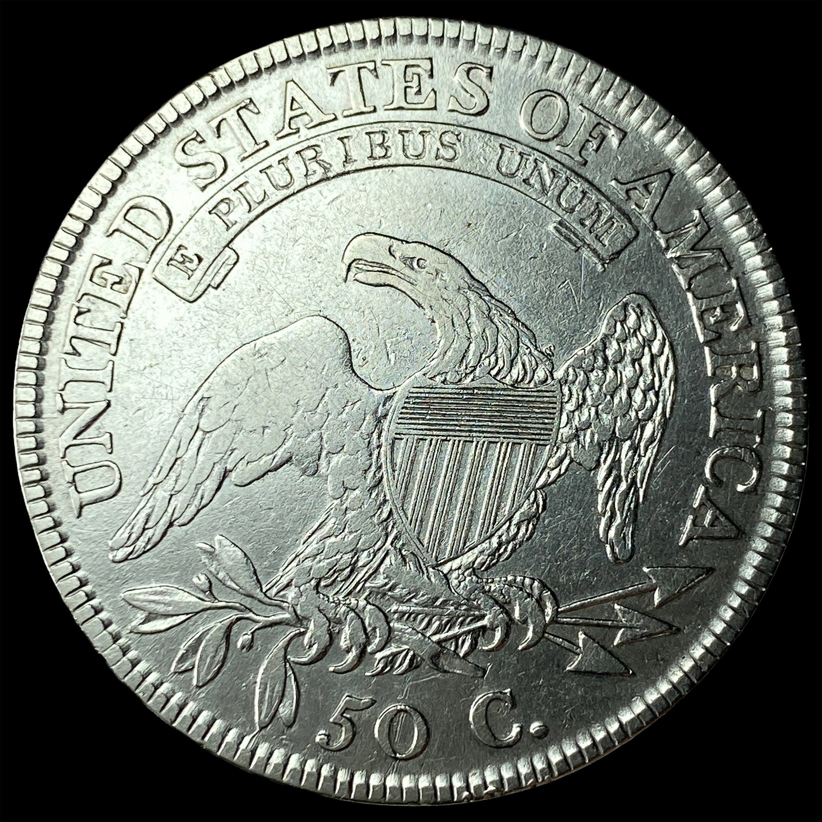 1810 Silver Capped Bust Half Dollar CLOSELY UNCIRCULATED - 2