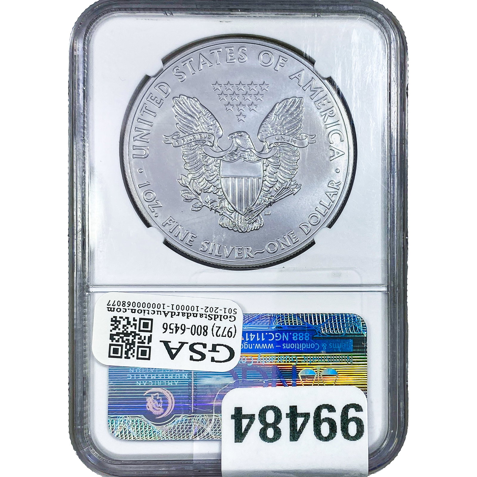 2011 Silver Eagle NGC MS69 - 2