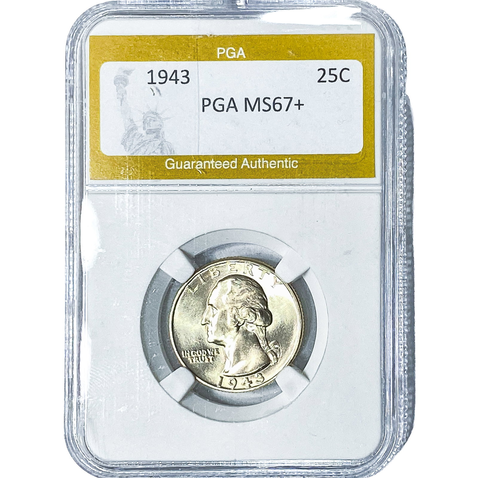 1943 Washington Silver Quarter PGA MS67+ (1 of 2)