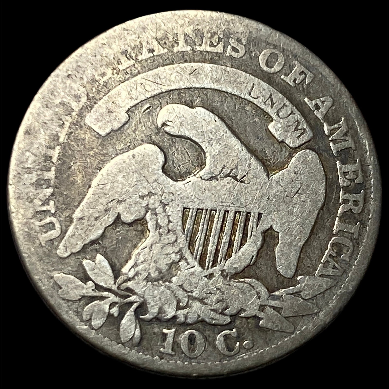 1834 Silver Capped Bust Dime NICELY CIRCULATED - 2