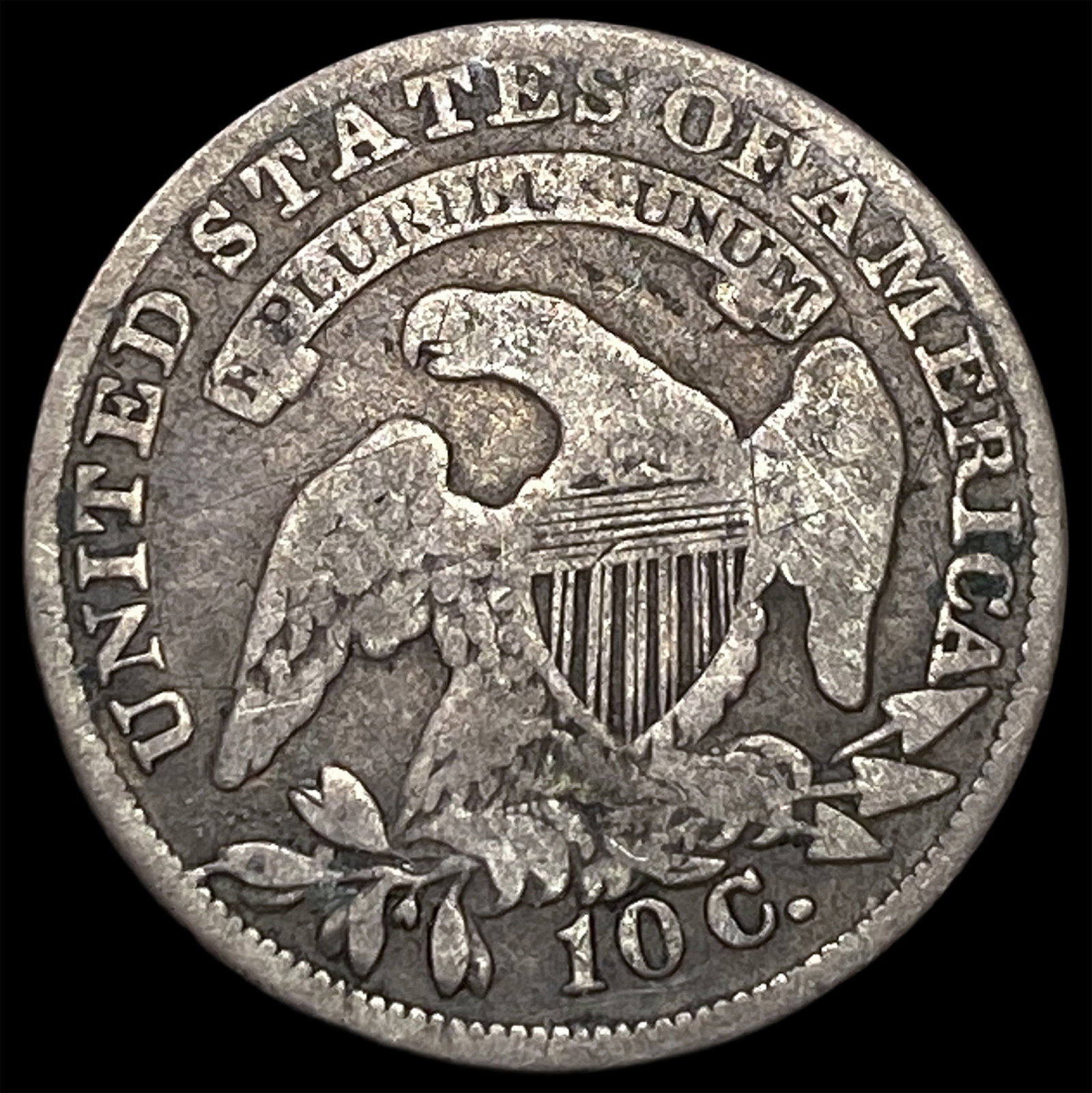 1835 Silver Capped Bust Dime LIGHTLY CIRCULATED - 2