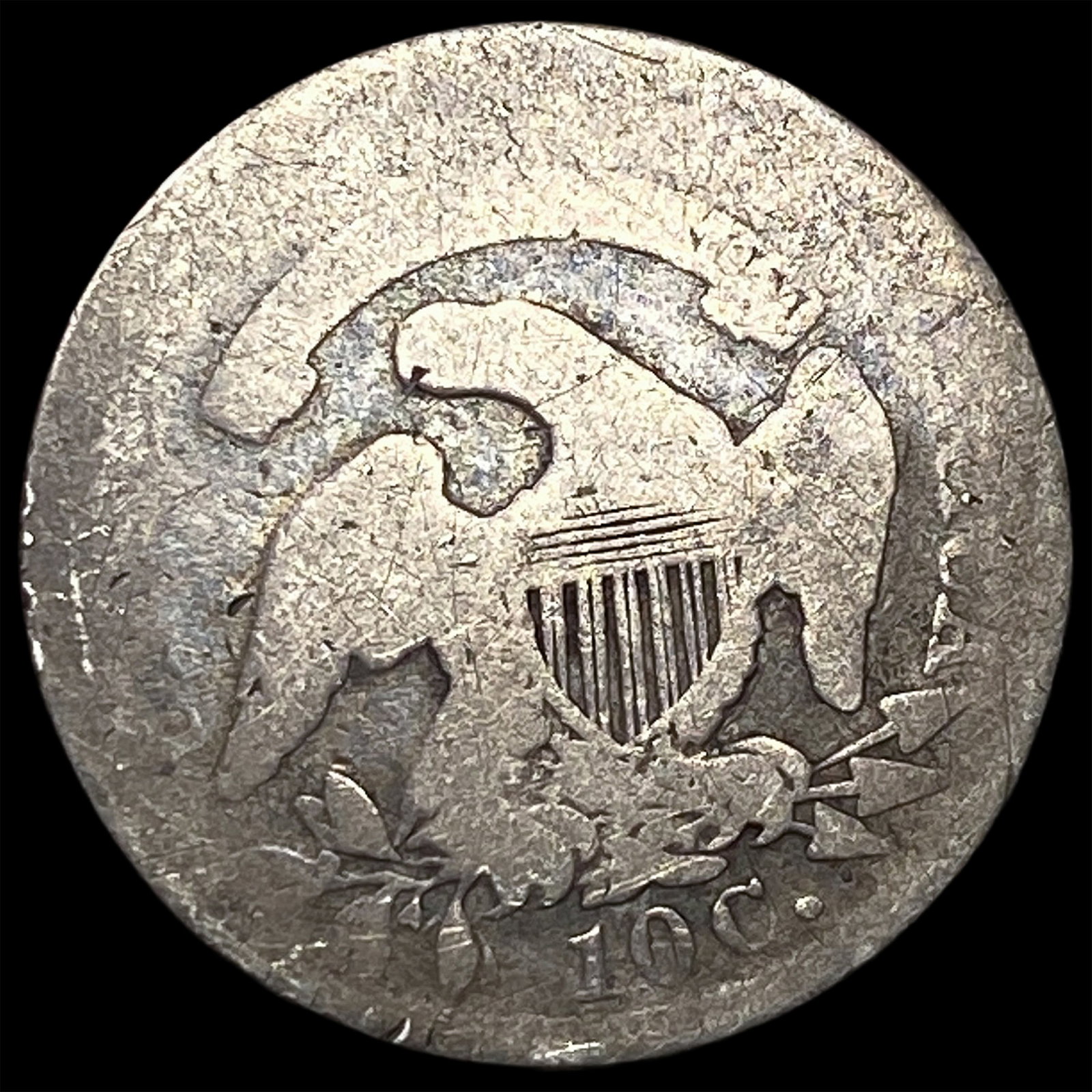 1835 Capped Bust Dime NICELY CIRCULATED - 2