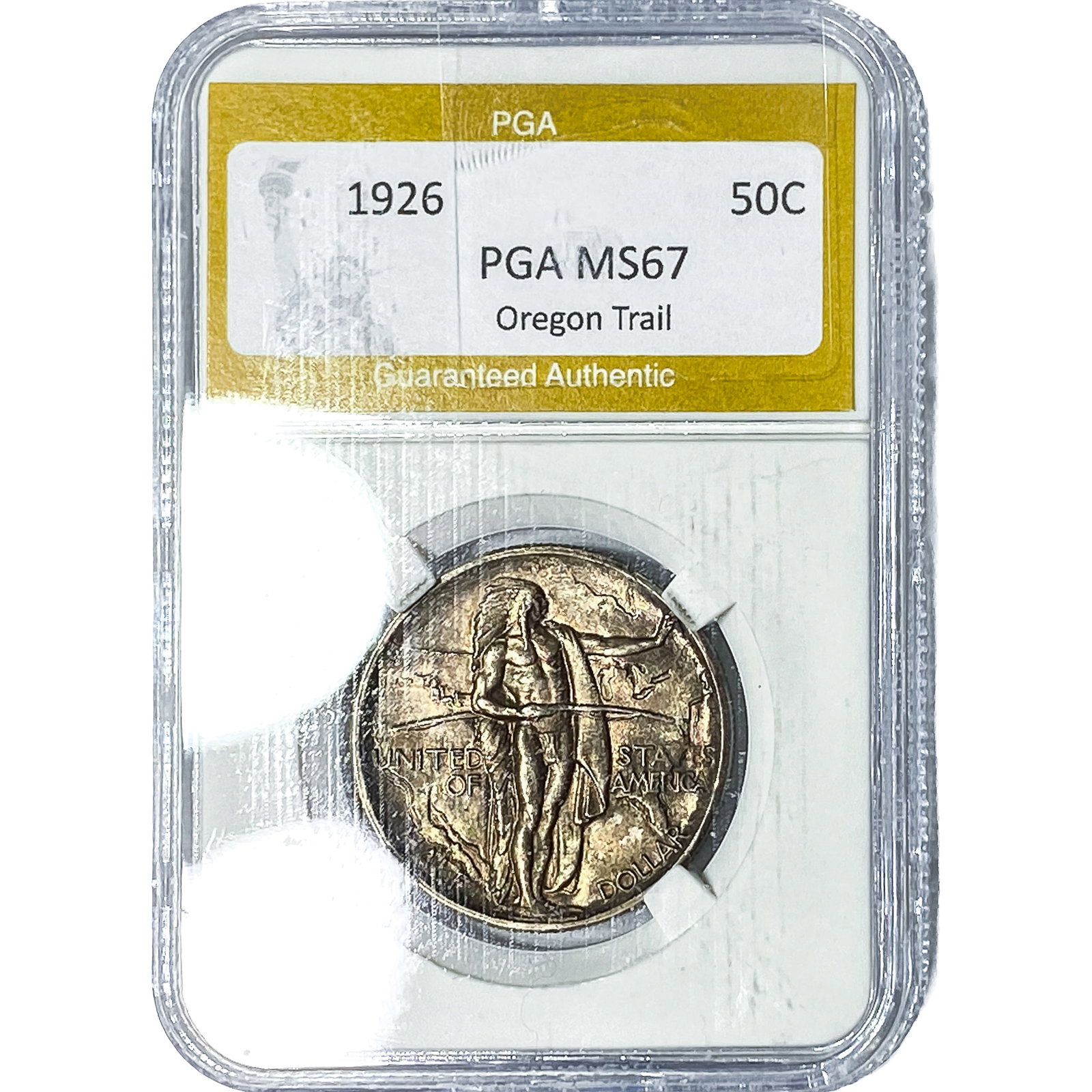 1926 Oregon Trail Half Dollar PGA MS67: 1926 Oregon Trail Half Dollar PGA MS67