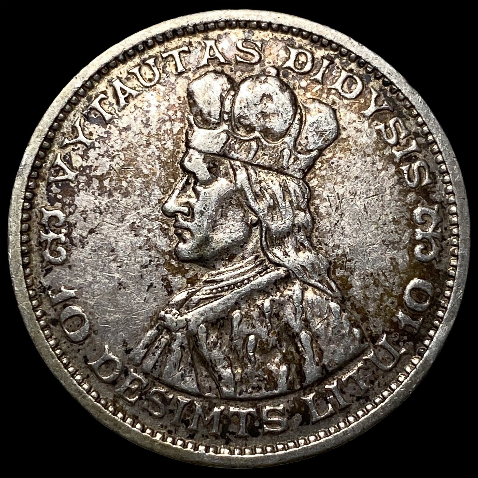1936 Lithuania Silver 10 HIGH GRADE: 1936 Lithuania Silver 10 HIGH GRADE