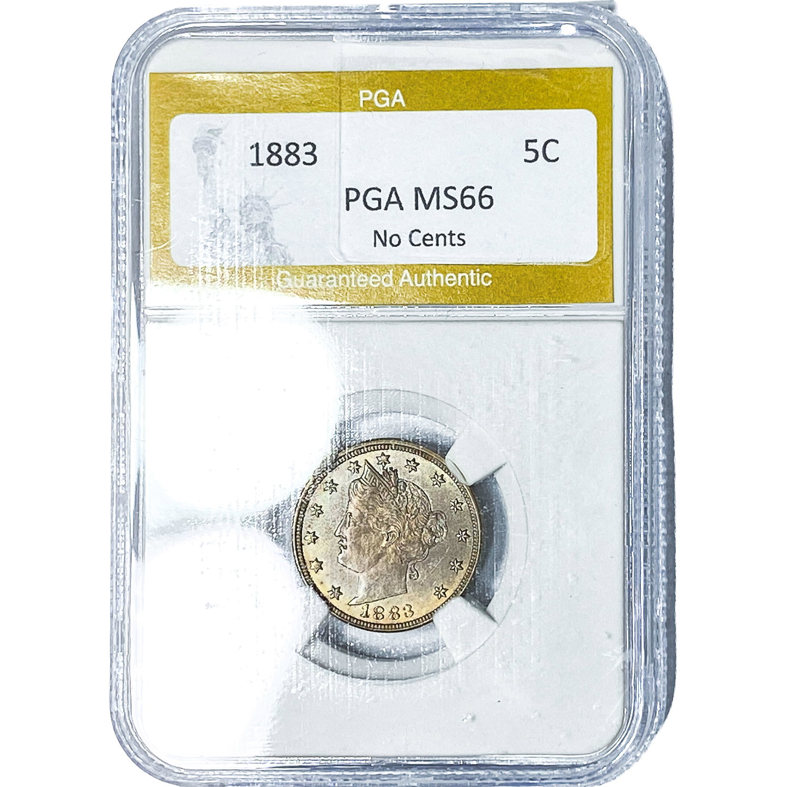 1883 Liberty Victory Nickel PGA MS66 No Cents: 1883 Liberty Victory Nickel PGA MS66 No Cents