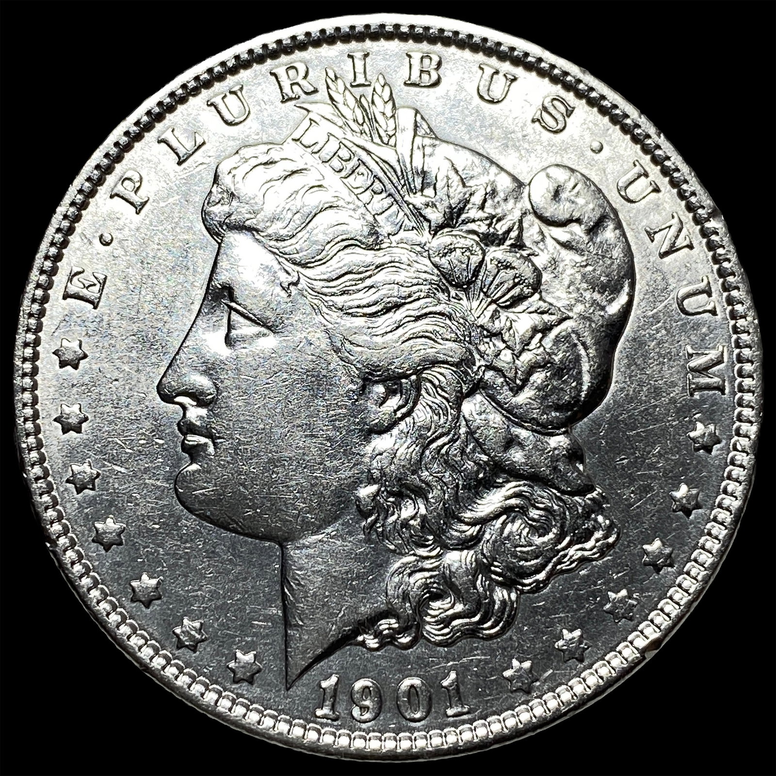 1901 Morgan Silver Dollar CHOICE AU: 1901 Morgan Silver Dollar CHOICE AU