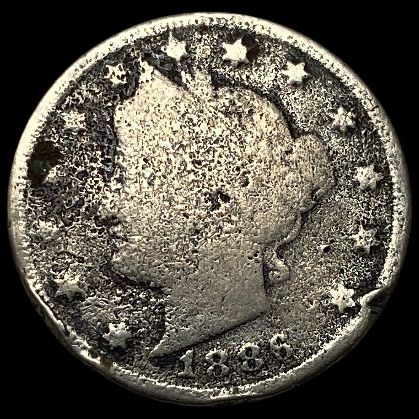 1886 Liberty Head Nickel (No Cents) HIGH GRADE: 1886 Liberty Head Nickel (No Cents) HIGH GRADE