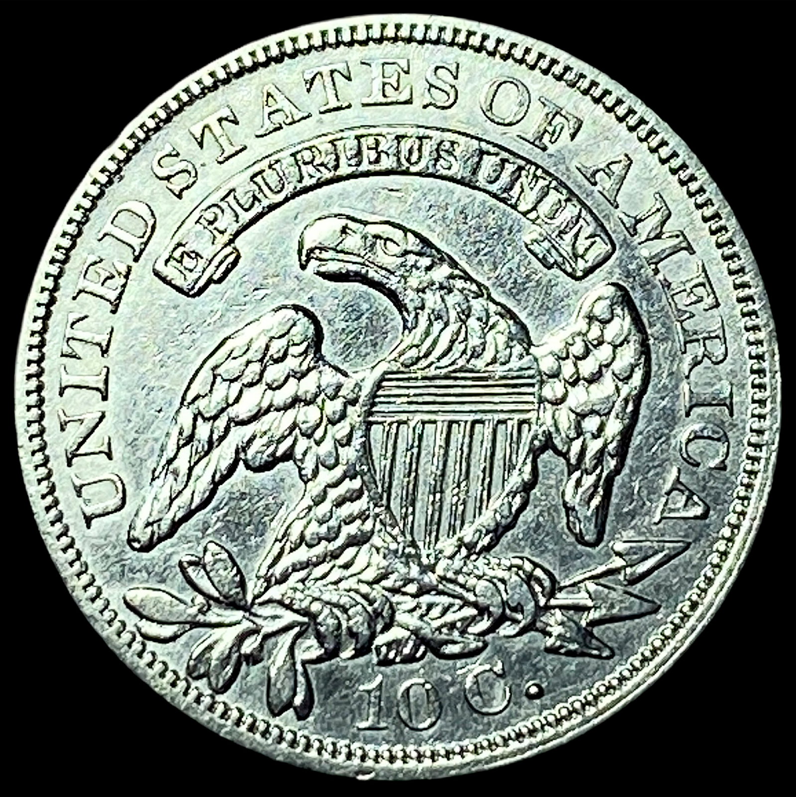 1837 Silver Capped Bust Dime UNCIRCULATED - 2