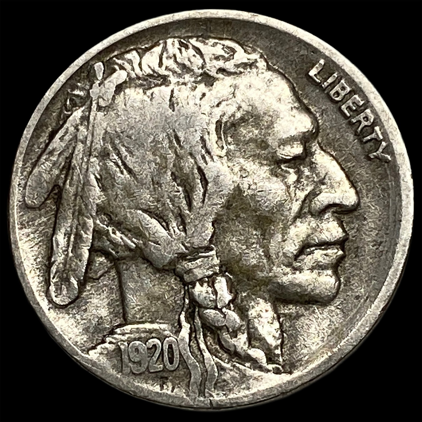 1920-D Buffalo Nickel ABOUT UNCIRCULATED: 1920-D Buffalo Nickel ABOUT UNCIRCULATED
