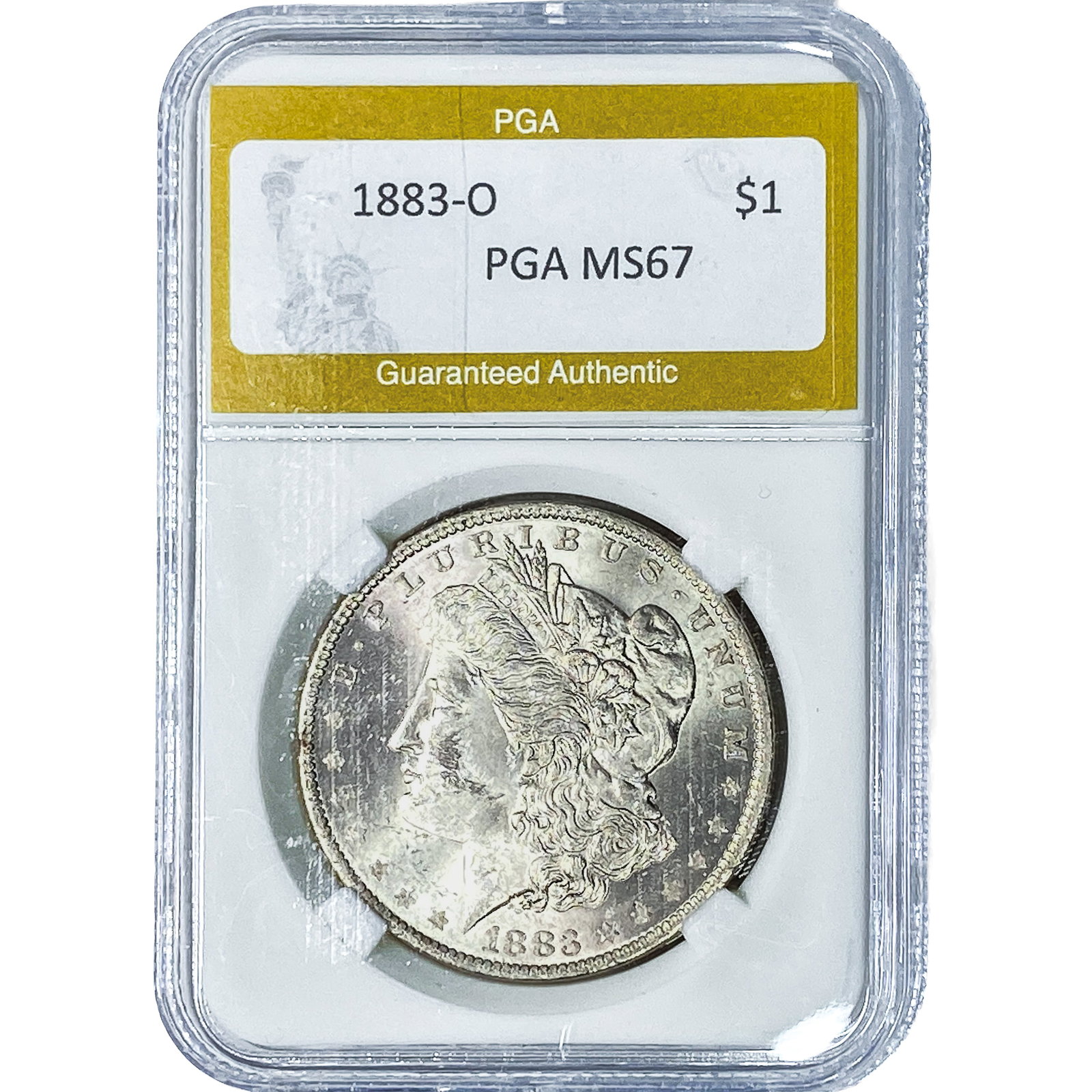 1883-O Morgan Silver Dollar PGA MS67: 1883-O Morgan Silver Dollar PGA MS67