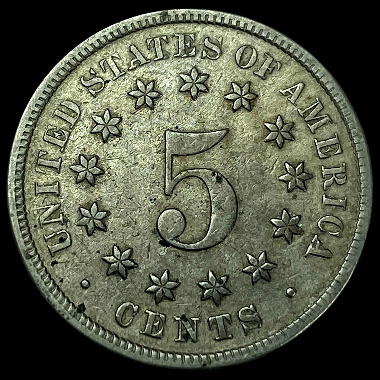 1870 Shield Nickel CLOSELY UNCIRCULATED - 2