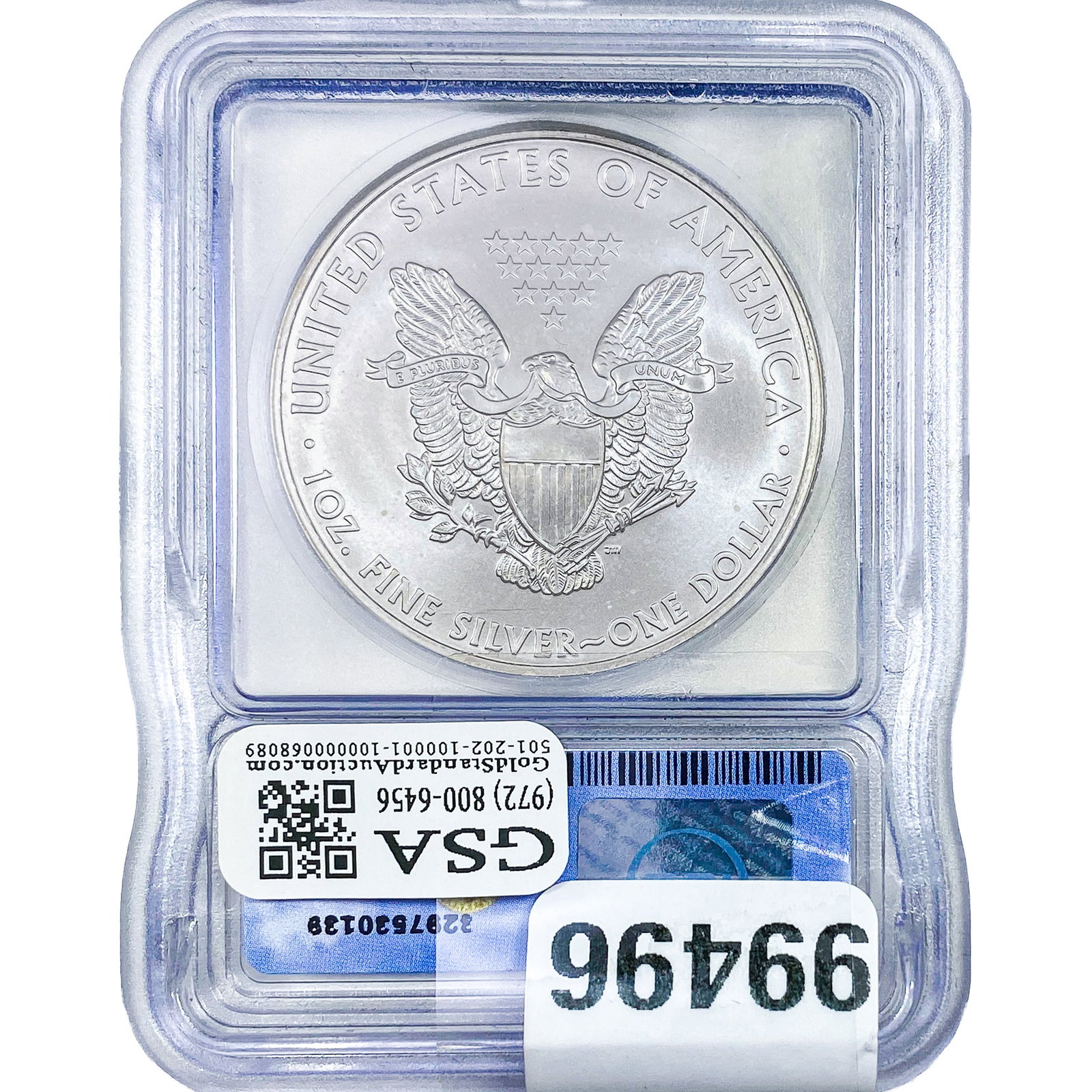 2008 Silver Eagle ICG MS70 - 2