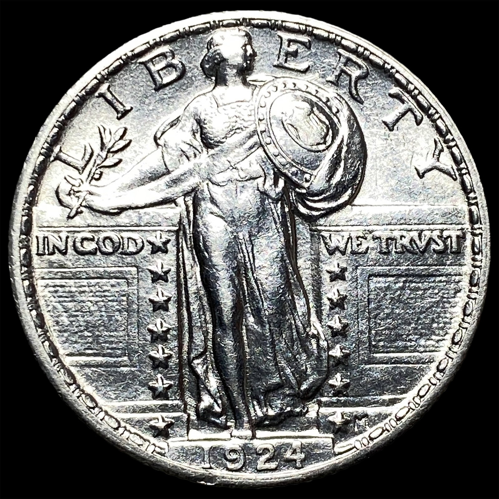 1924 Standing Liberty Silver Quarter UNCIRCULATED: 1924 Standing Liberty Silver Quarter UNCIRCULATED