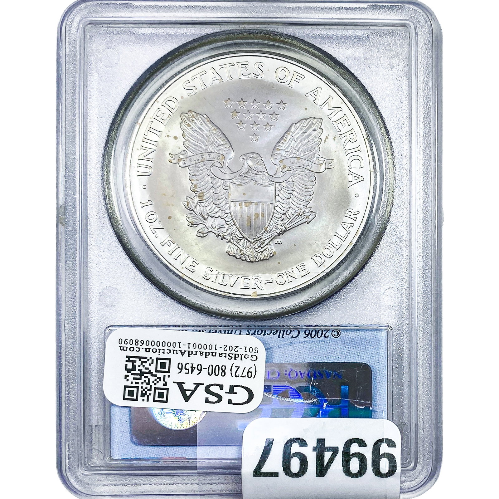 2006 Silver Eagle PCGS MS69 - 2