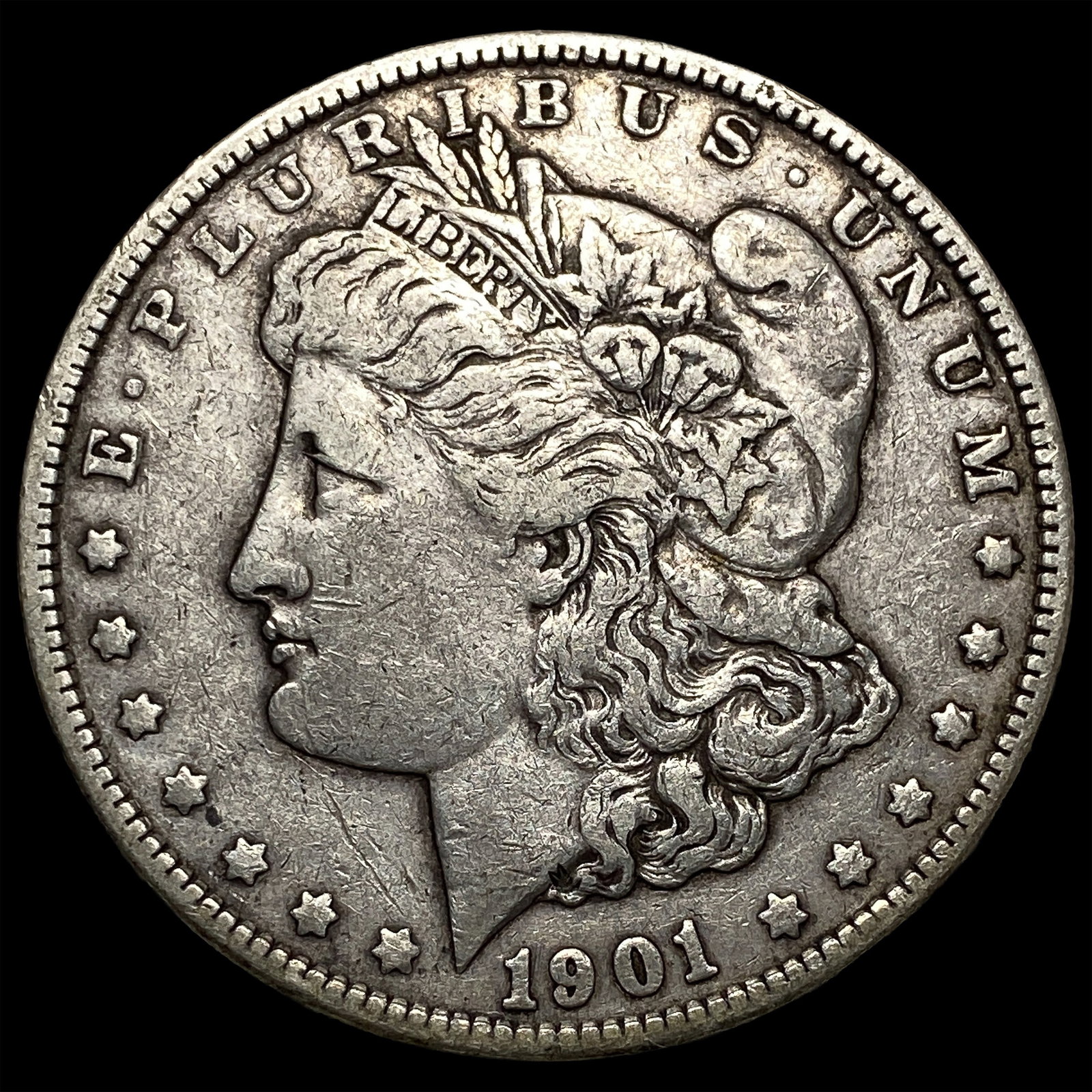 1901 Morgan Silver Dollar NEARLY UNCIRCULATED: 1901 Morgan Silver Dollar NEARLY UNCIRCULATED