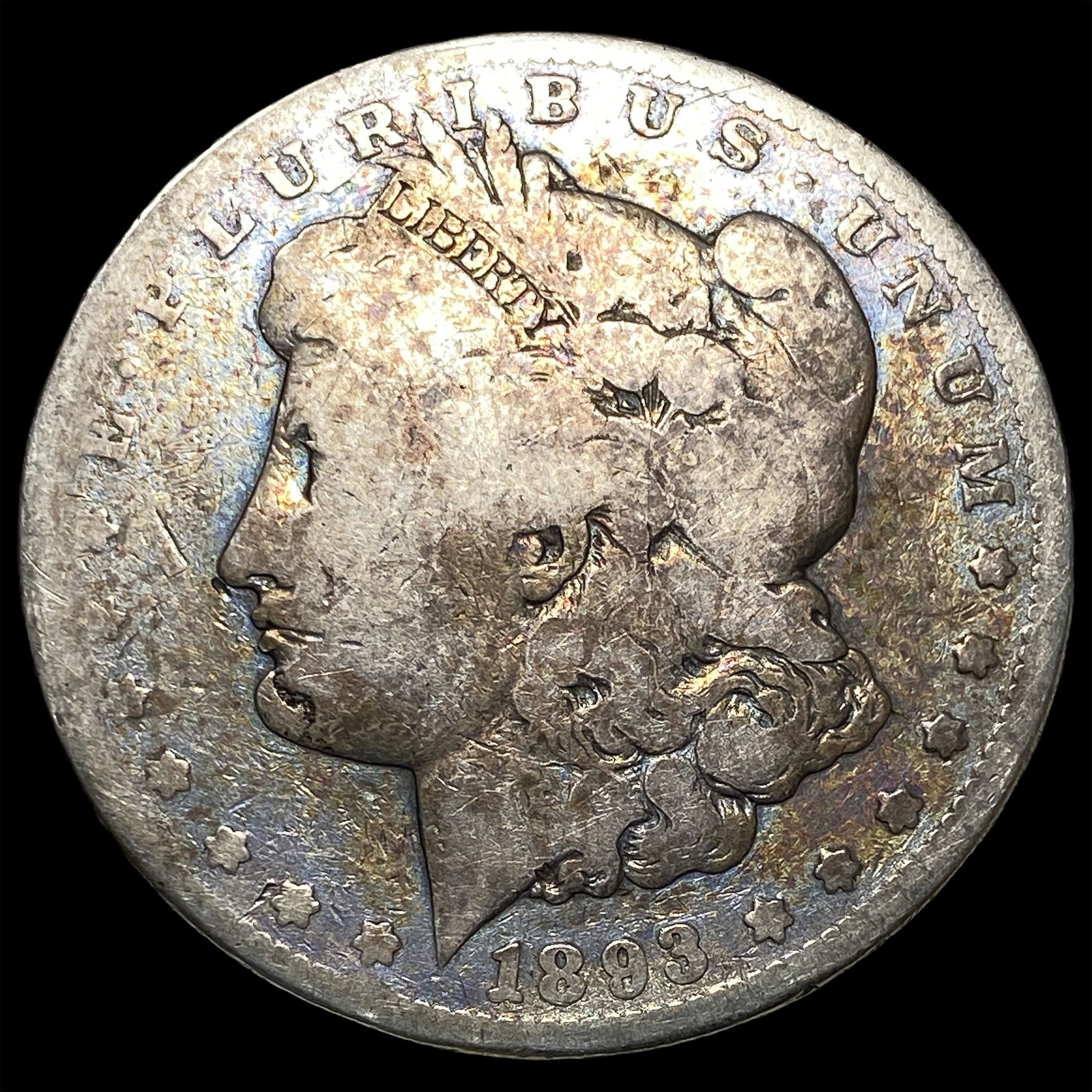 1893-CC Silver Morgan Dollar NICELY CIRCULATED: 1893-CC Silver Morgan Dollar NICELY CIRCULATED