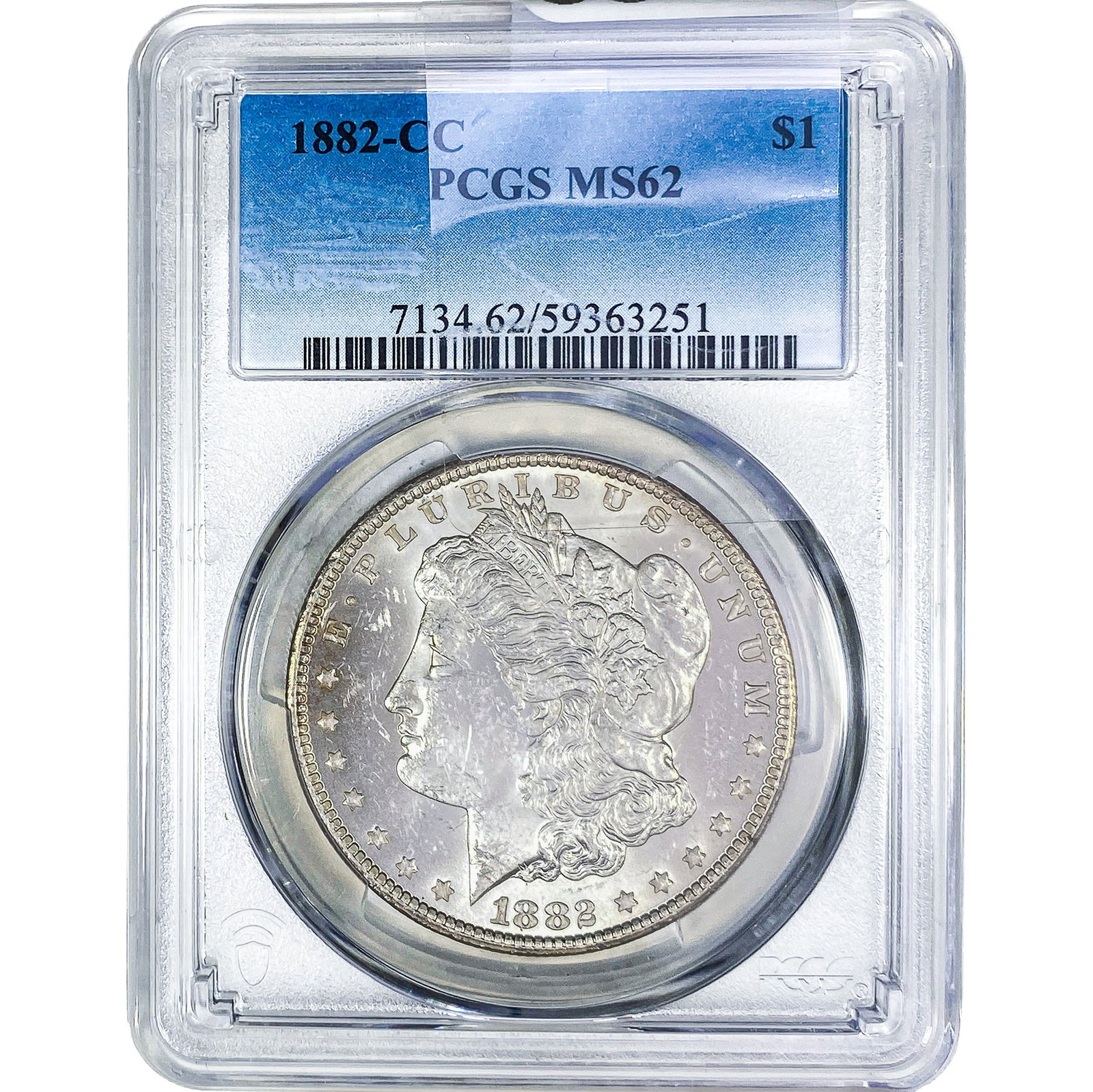 1883-CC Morgan Silver Dollar PCGS MS62: 1883-CC Morgan Silver Dollar PCGS MS62