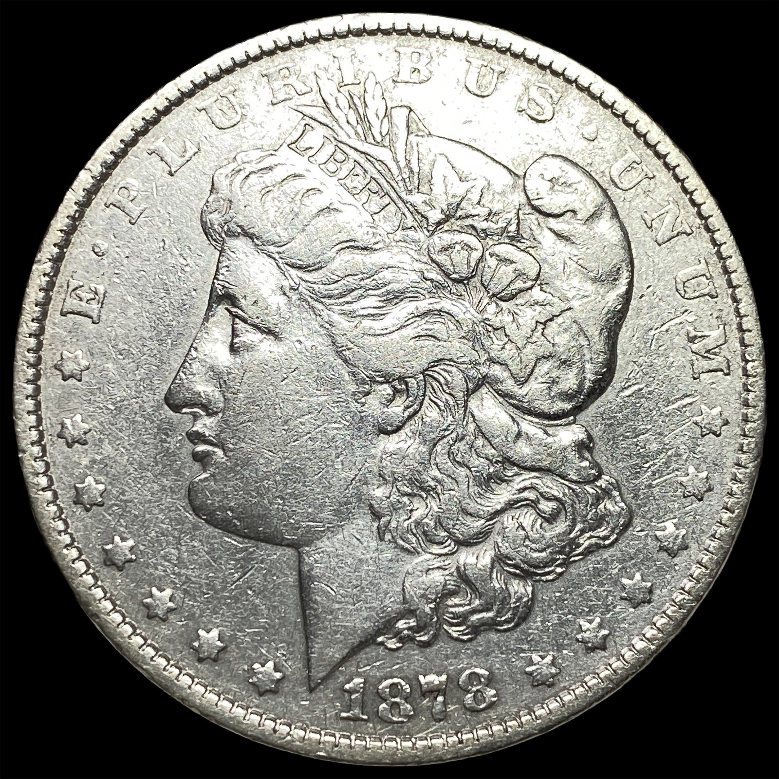 1878 Rev 79 Silver Morgan Dollar CLOSELY UNCIRCULATED: 1878 Rev 79 Silver Morgan Dollar CLOSELY UNCIRCULATED