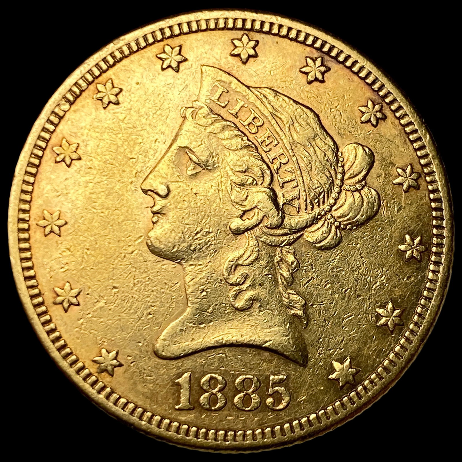 1885 Gold $10 Liberty Head Eagle UNCIRCULATED (1 of 2)