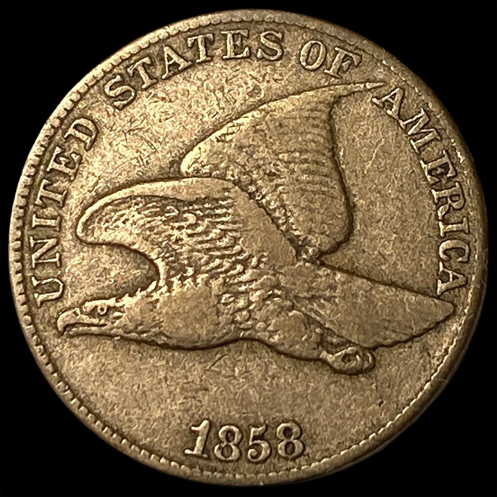1858 Flying Eagle Cent LIGHTLY CIRCULATED: 1858 Flying Eagle Cent LIGHTLY CIRCULATED