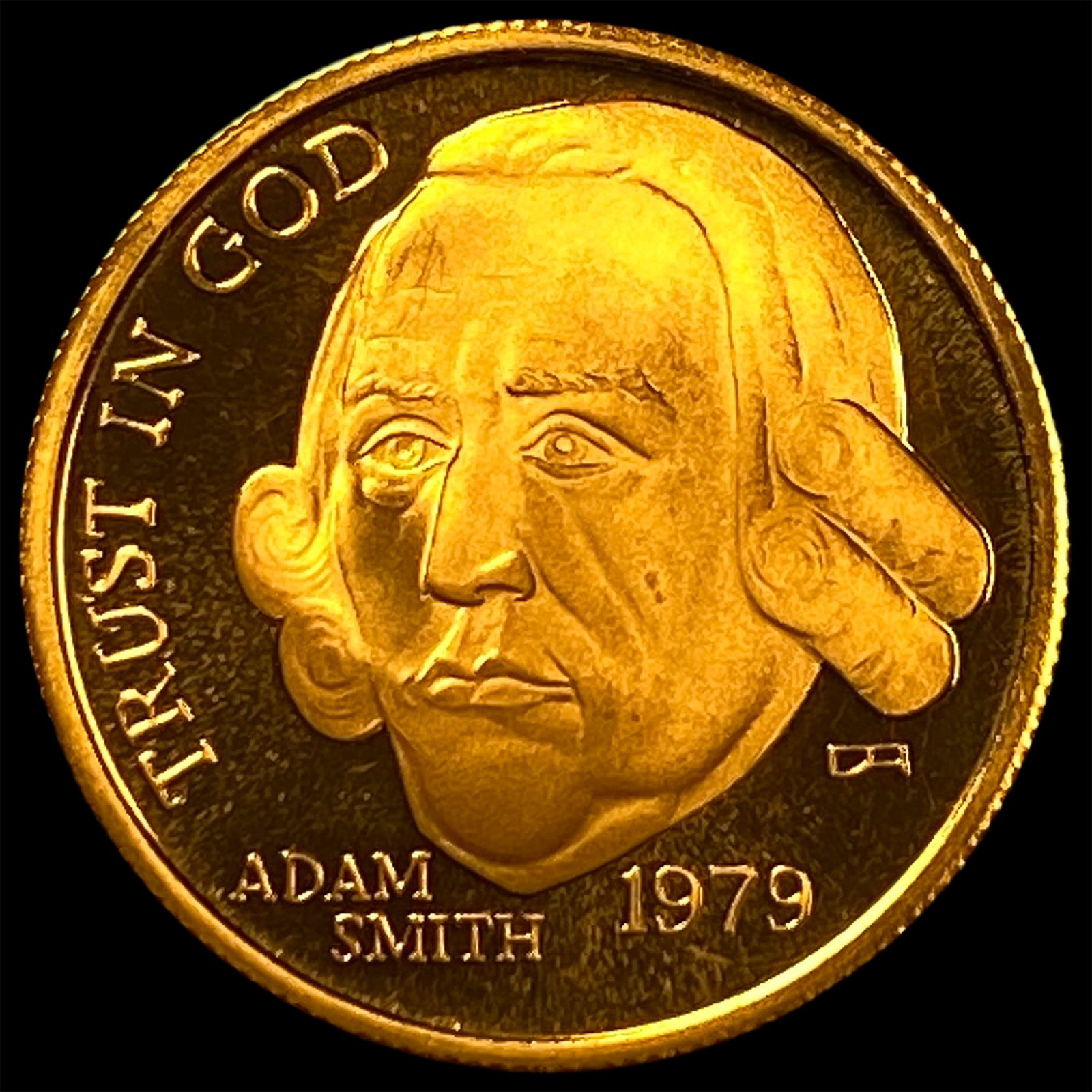 1979 Gold 1/10oz Adam Smith Medal GEM PROOF (1 of 2)