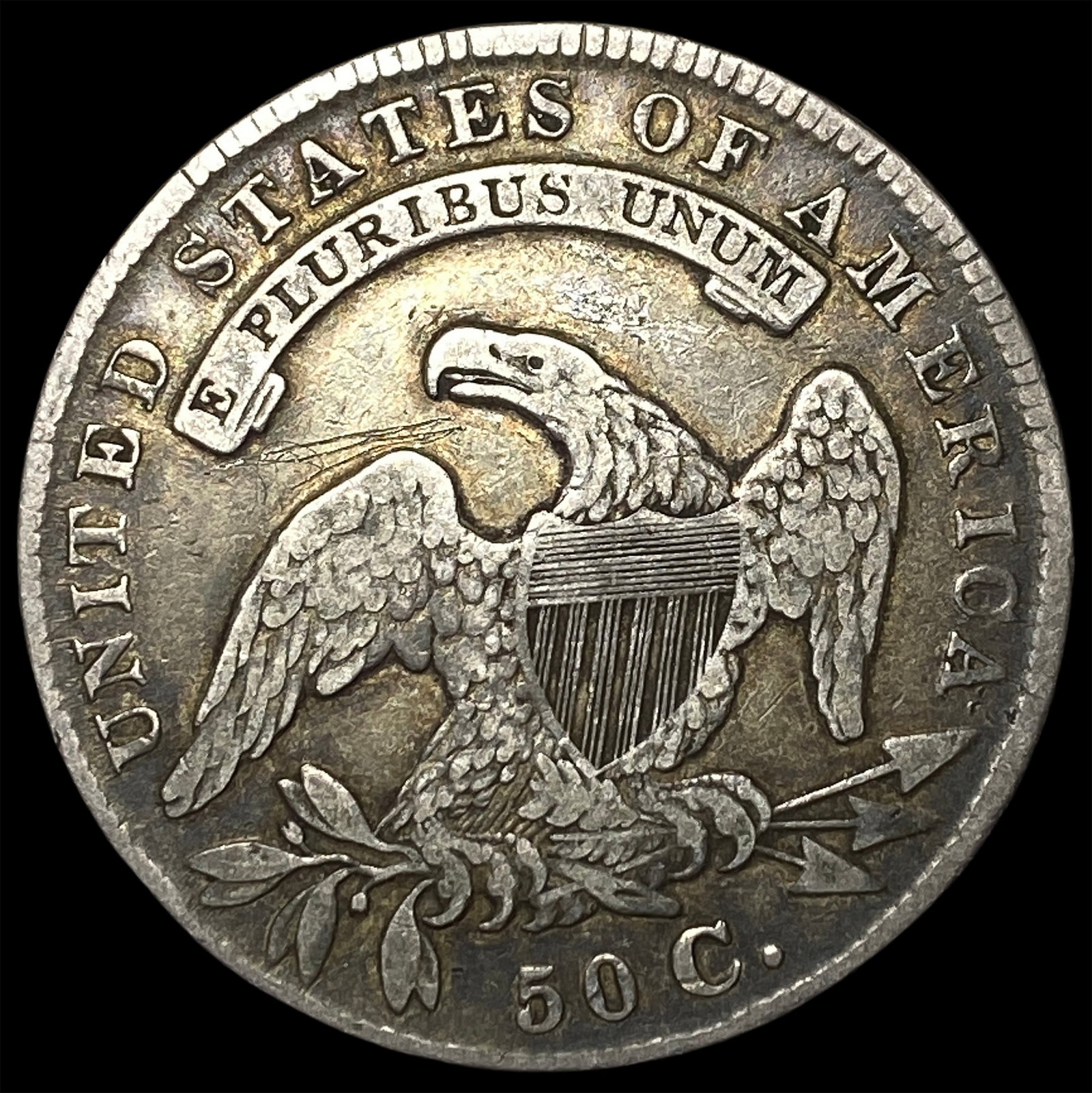 1835 Capped Bust Half Dollar LIGHTLY CIRCULATED - 2
