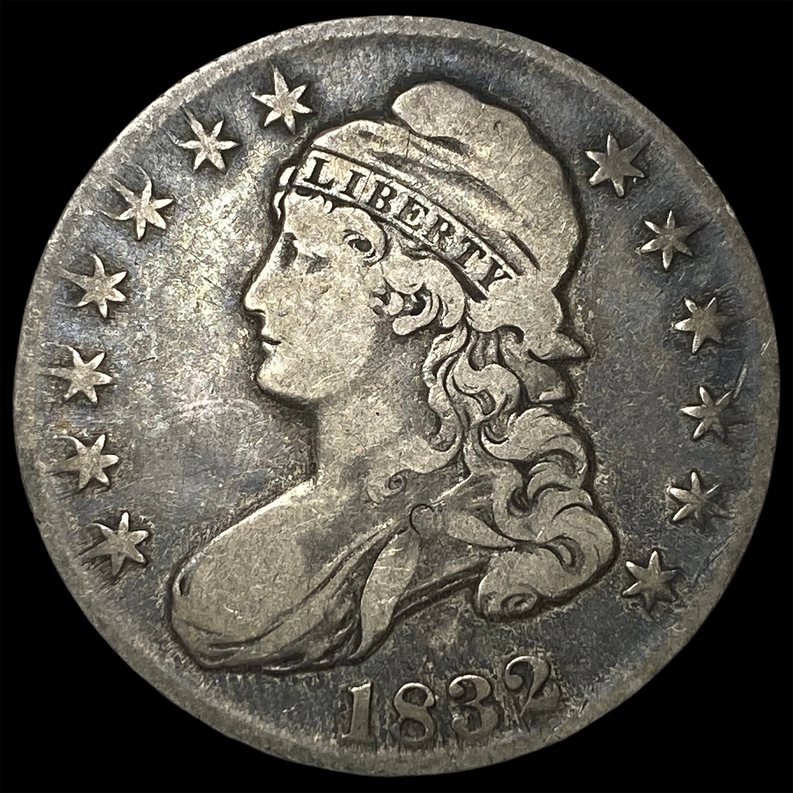 1832 Capped Bust Half Dollar LIGHTLY CIRCULATED: 1832 Capped Bust Half Dollar LIGHTLY CIRCULATED