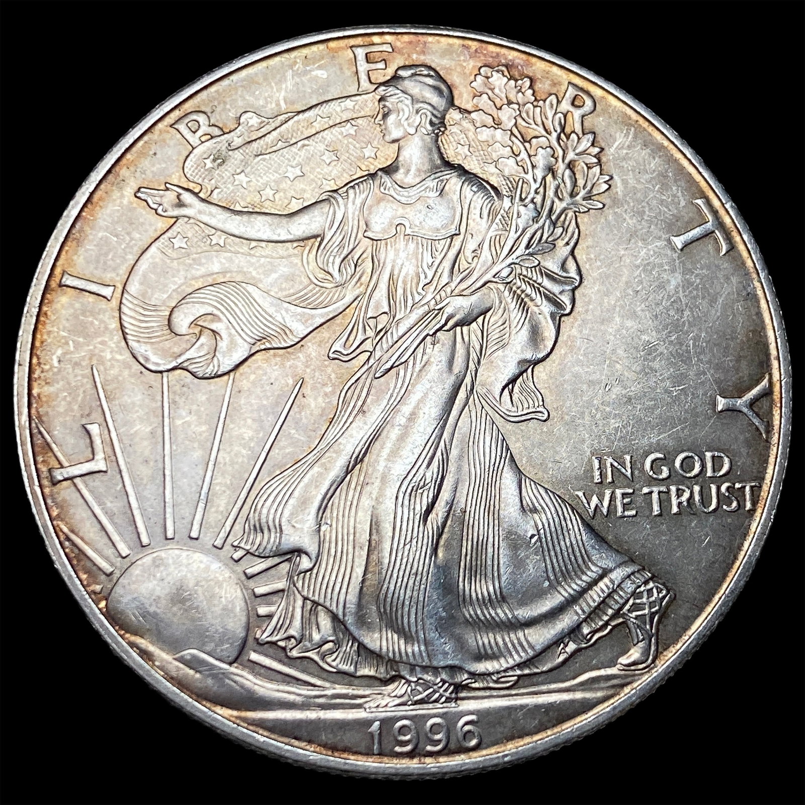 1996 1oz Silver American Eagle $1 UNCIRCULATED (1 of 2)