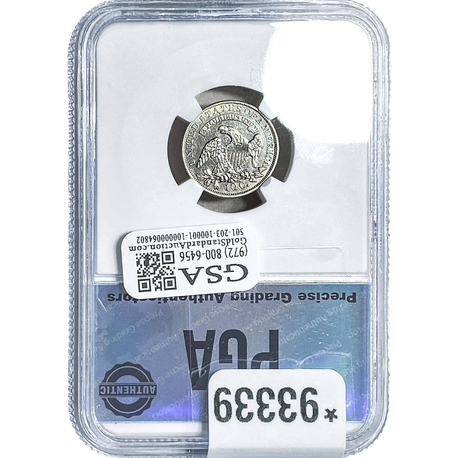 1835 Capped Bust Dime PGA MS63 - 2