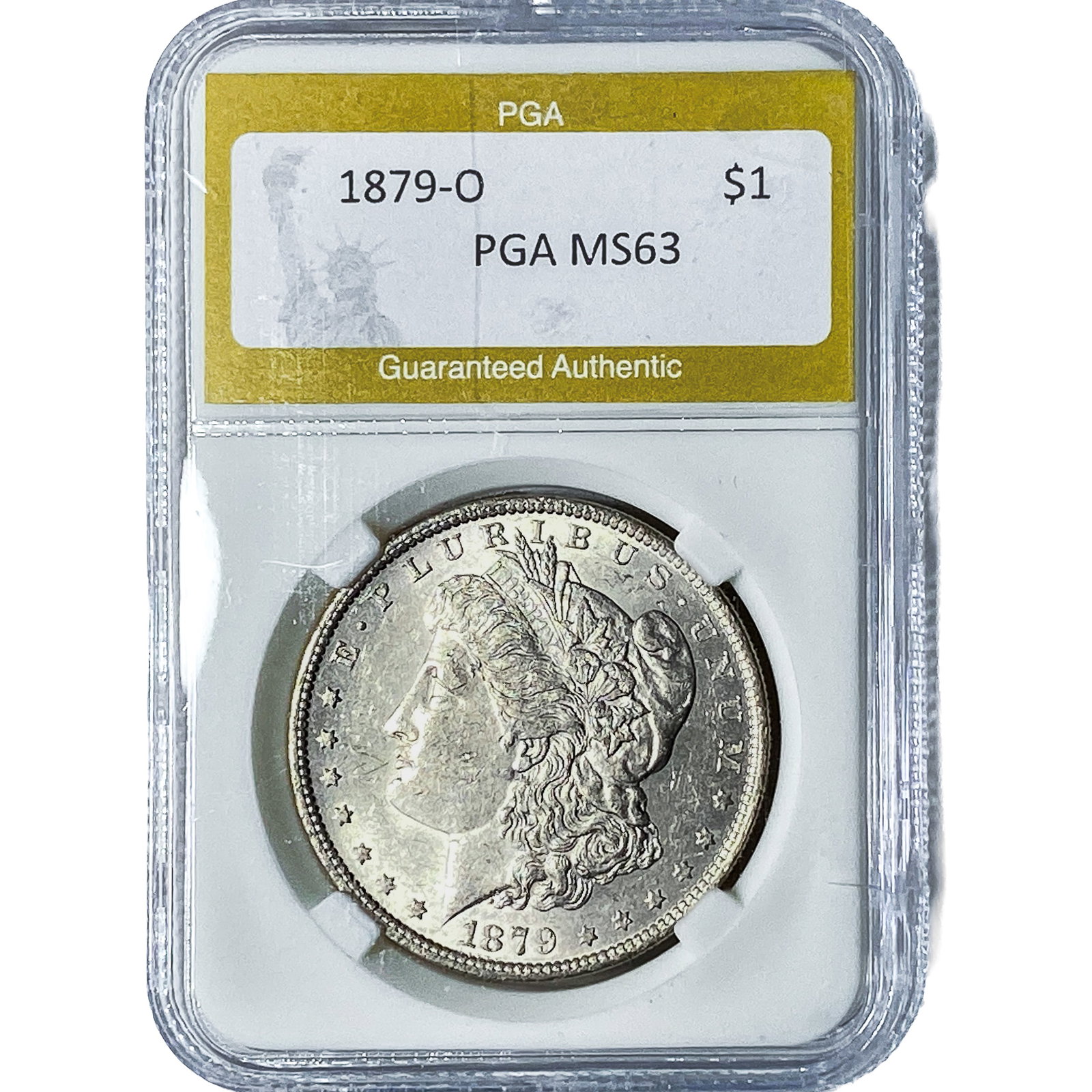 1879-O Morgan Silver Dollar PGA MS63: 1879-O Morgan Silver Dollar PGA MS63