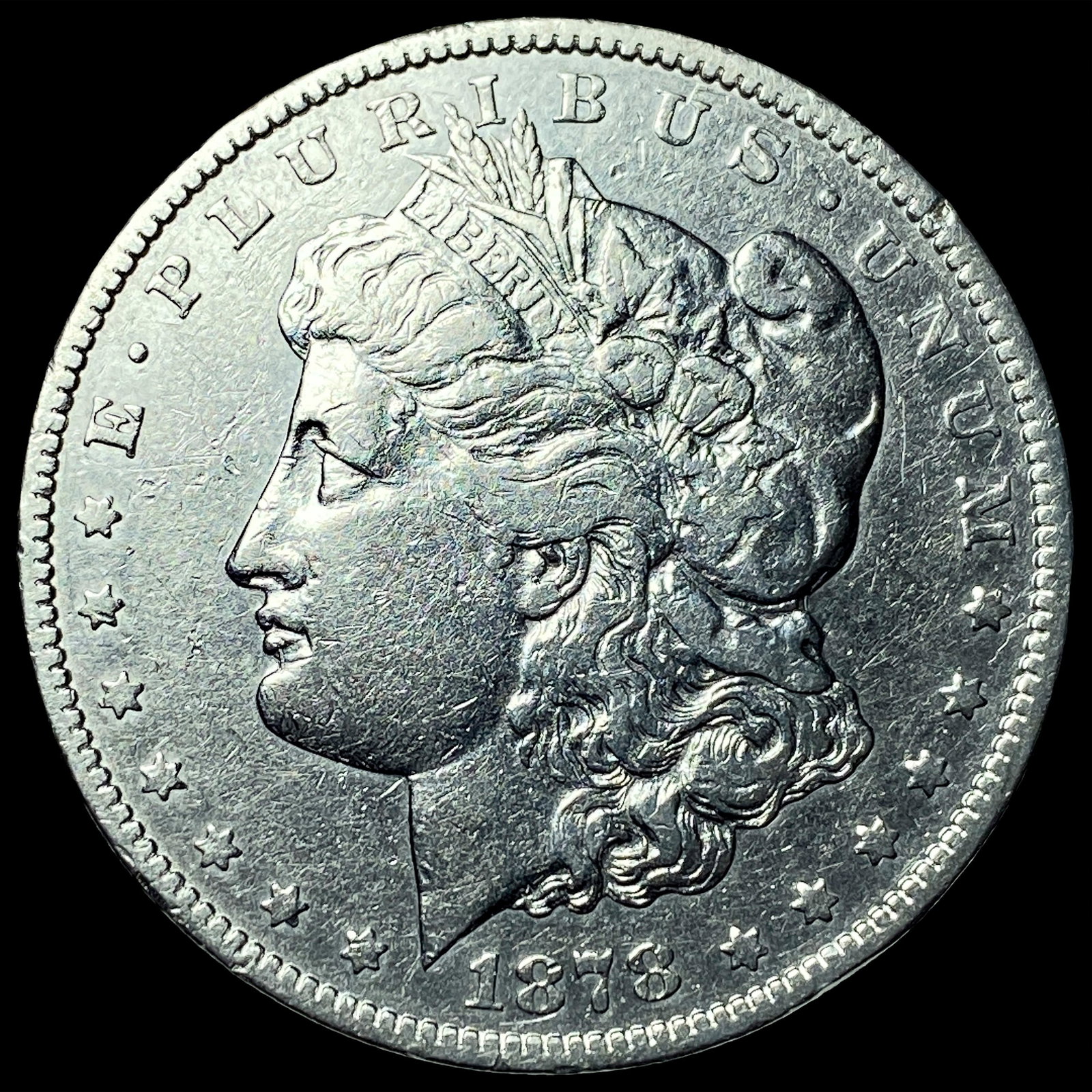 1878-CC Silver Morgan Dollar CLOSELY UNCIRCULATED: 1878-CC Silver Morgan Dollar CLOSELY UNCIRCULATED