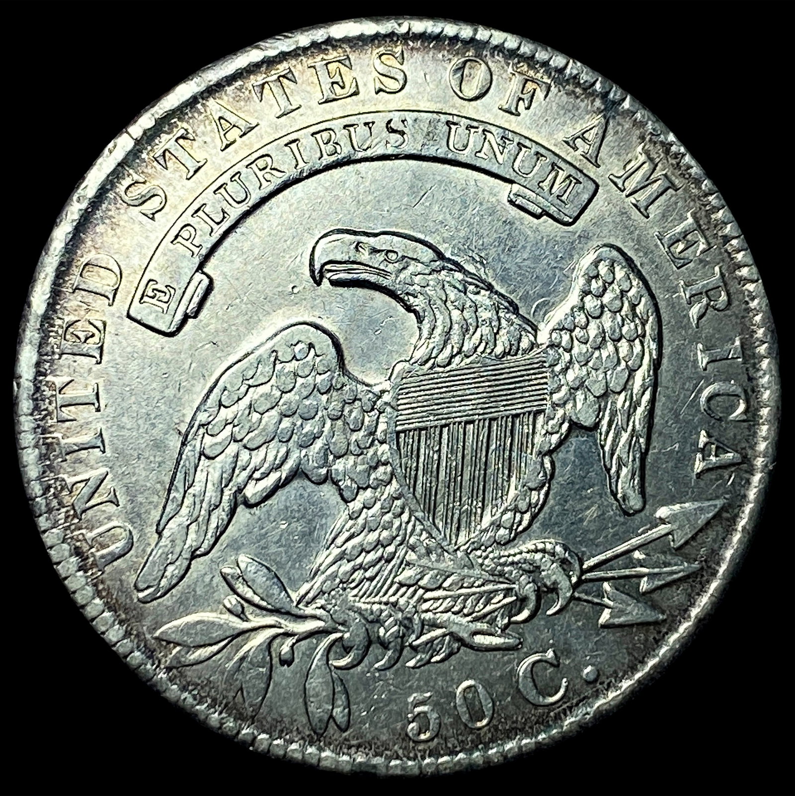 1836 Capped Bust Half Dollar CLOSELY UNCIRCULATED - 2