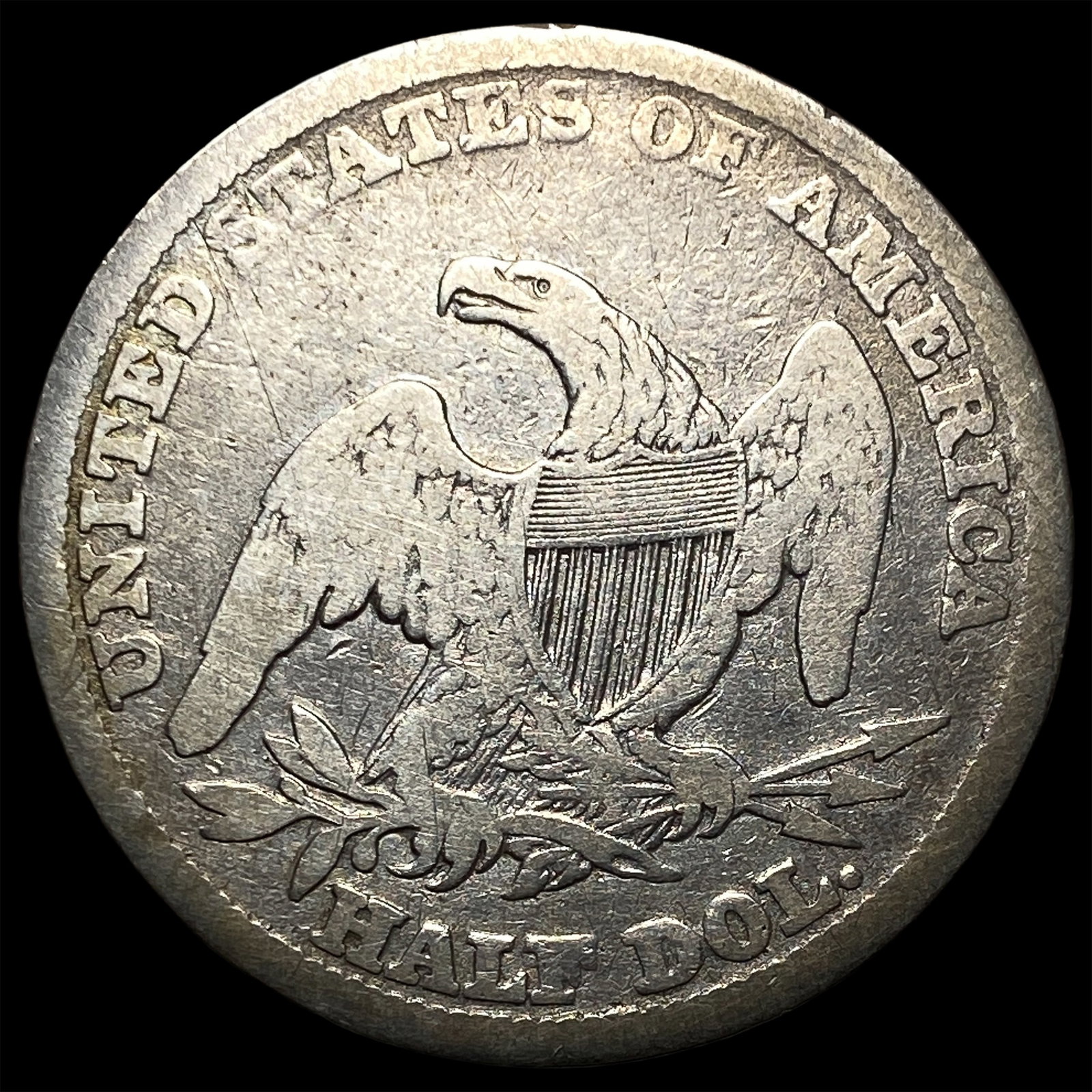 1839 Silver Capped Bust Half Dollar NICELY CIRCULATED - 2