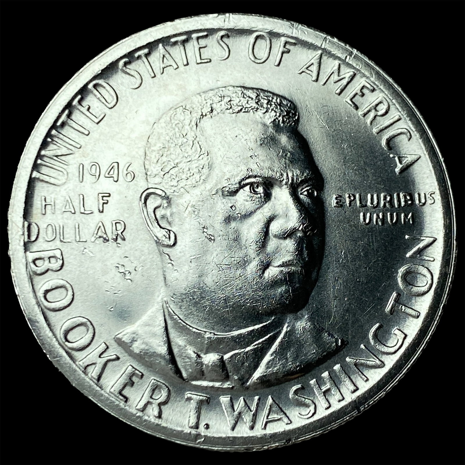 1946 Silver Half Dollar Booker T. Washington CHOICE BU: 1946 Silver Half Dollar Booker T. Washington CHOICE BU