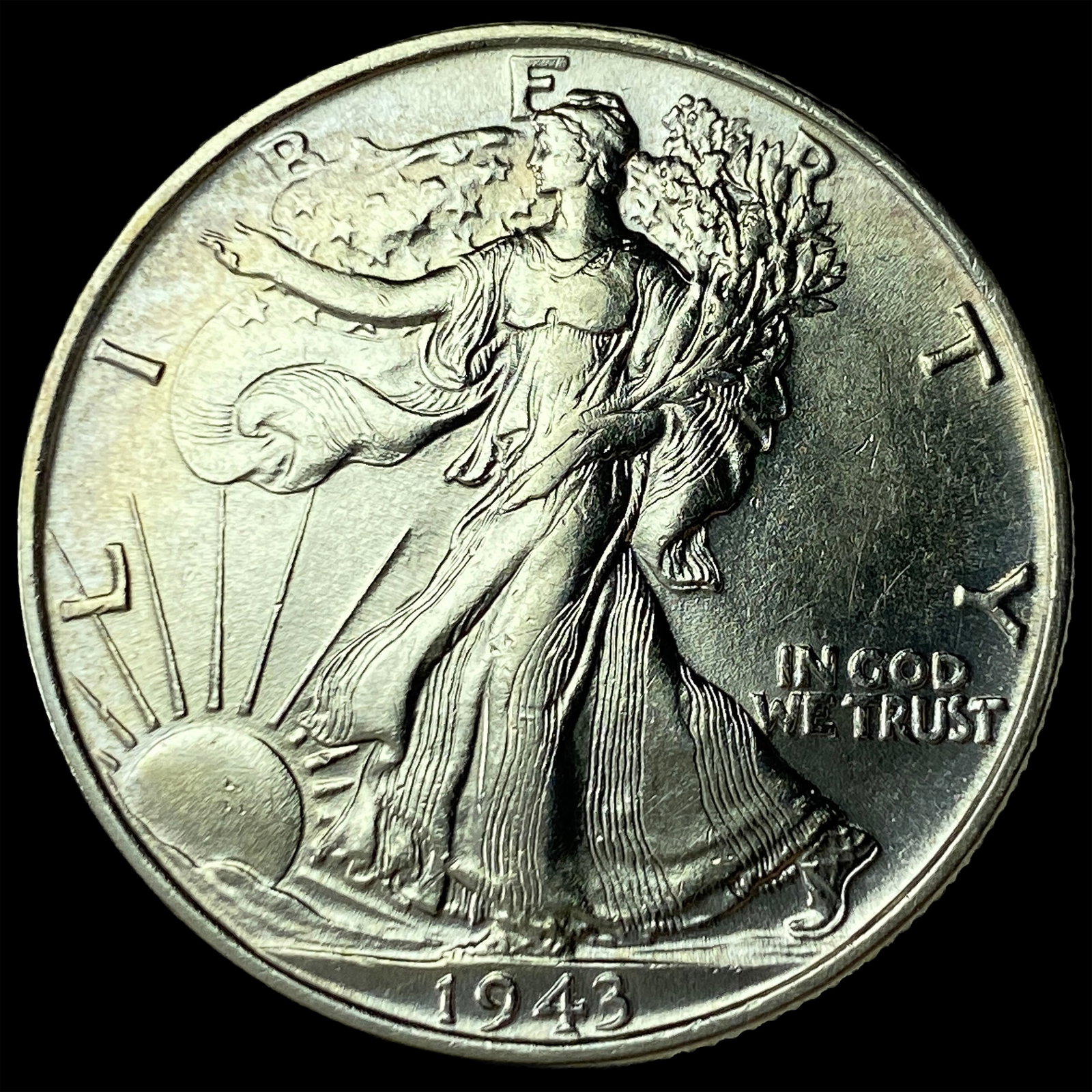 1943-S Silver Walking Liberty Half Dollar CHOICE BU: 1943-S Silver Walking Liberty Half Dollar CHOICE BU