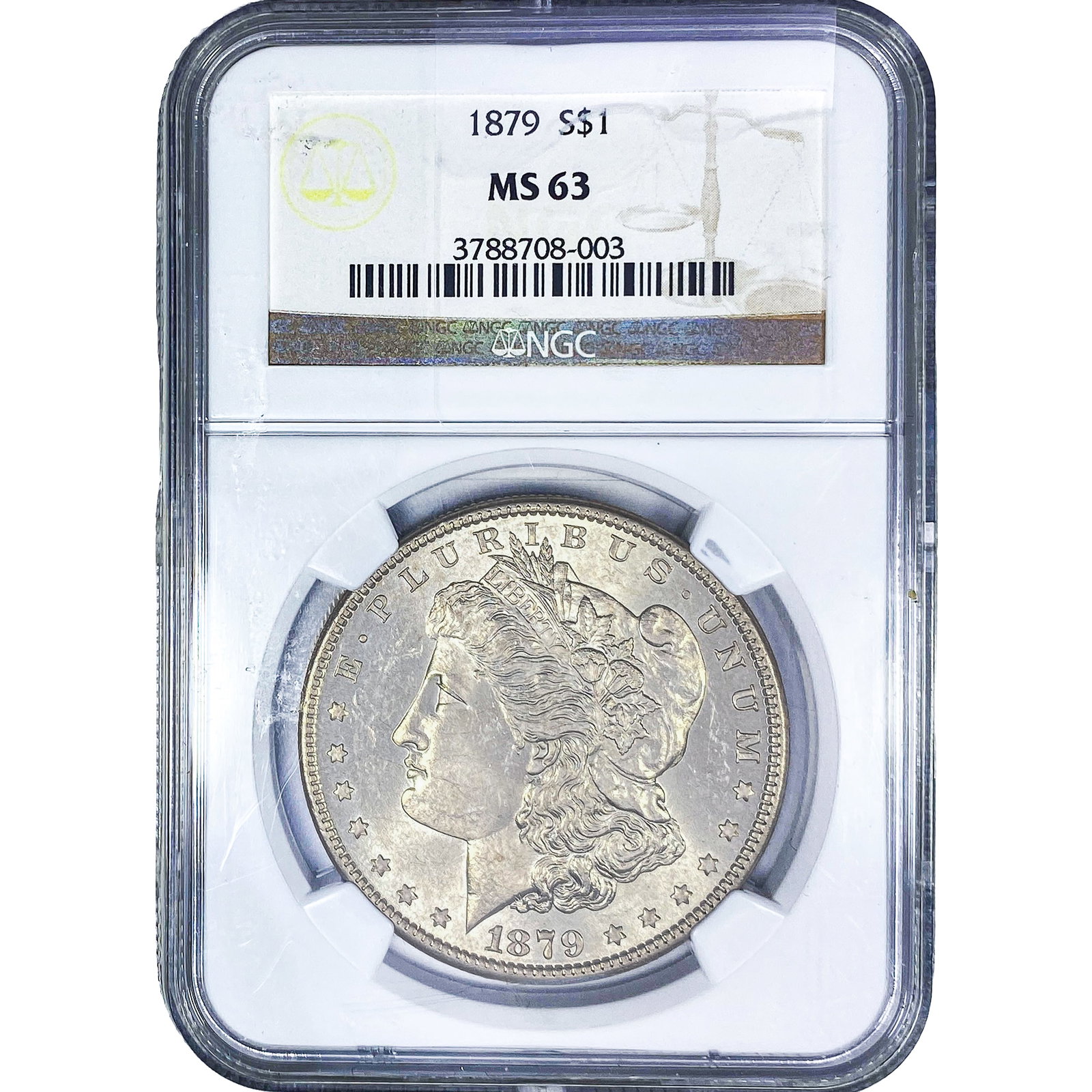 1879 Morgan Silver Dollar NGC M63: 1879 Morgan Silver Dollar NGC M63