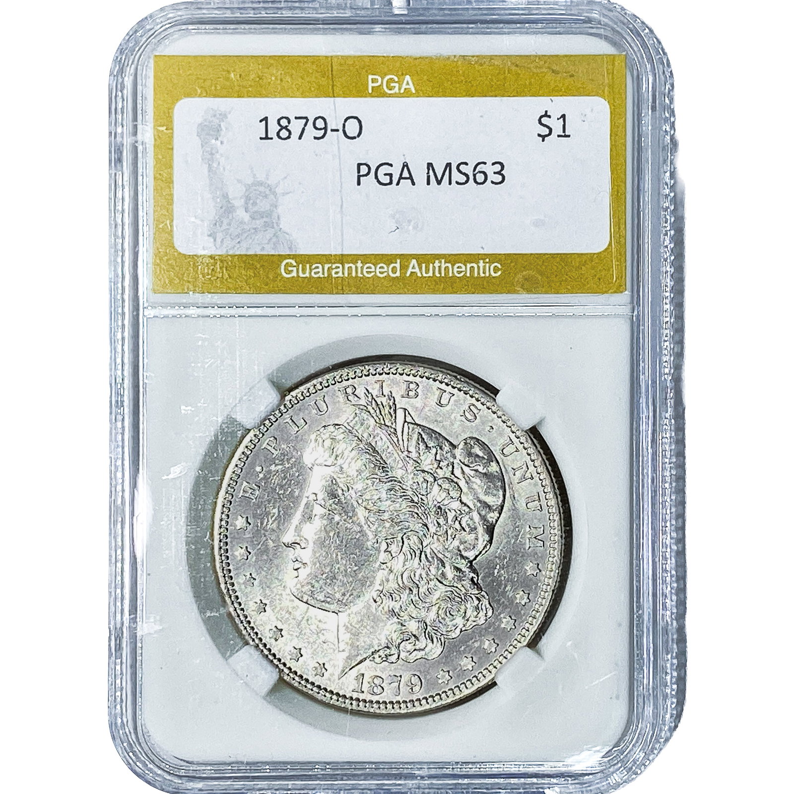 1879-O Morgan Silver Dollar PGA MS63: 1879-O Morgan Silver Dollar PGA MS63
