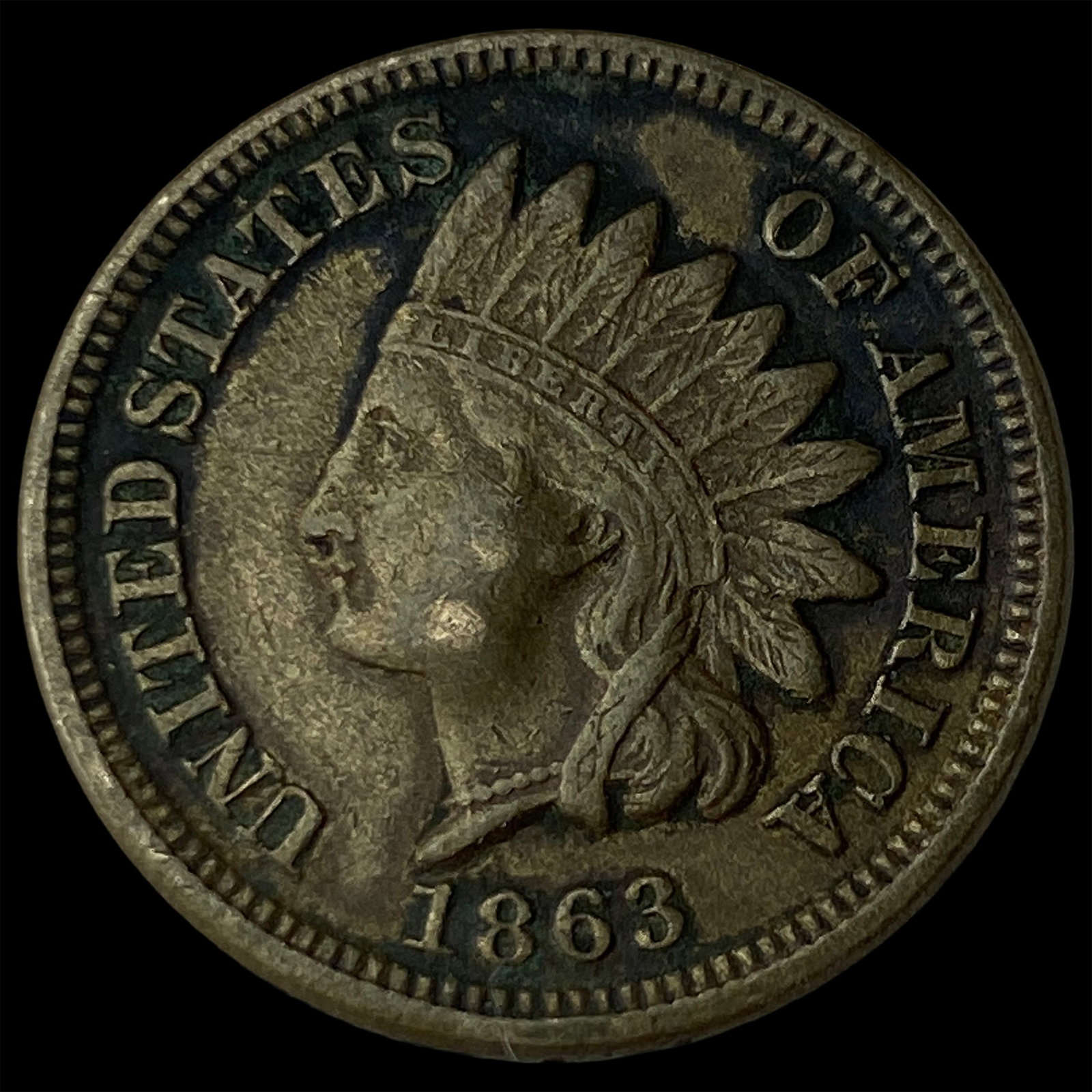 1863 Indian Head Cent NEARLY UNCIRCULATED: 1863 Indian Head Cent NEARLY UNCIRCULATED