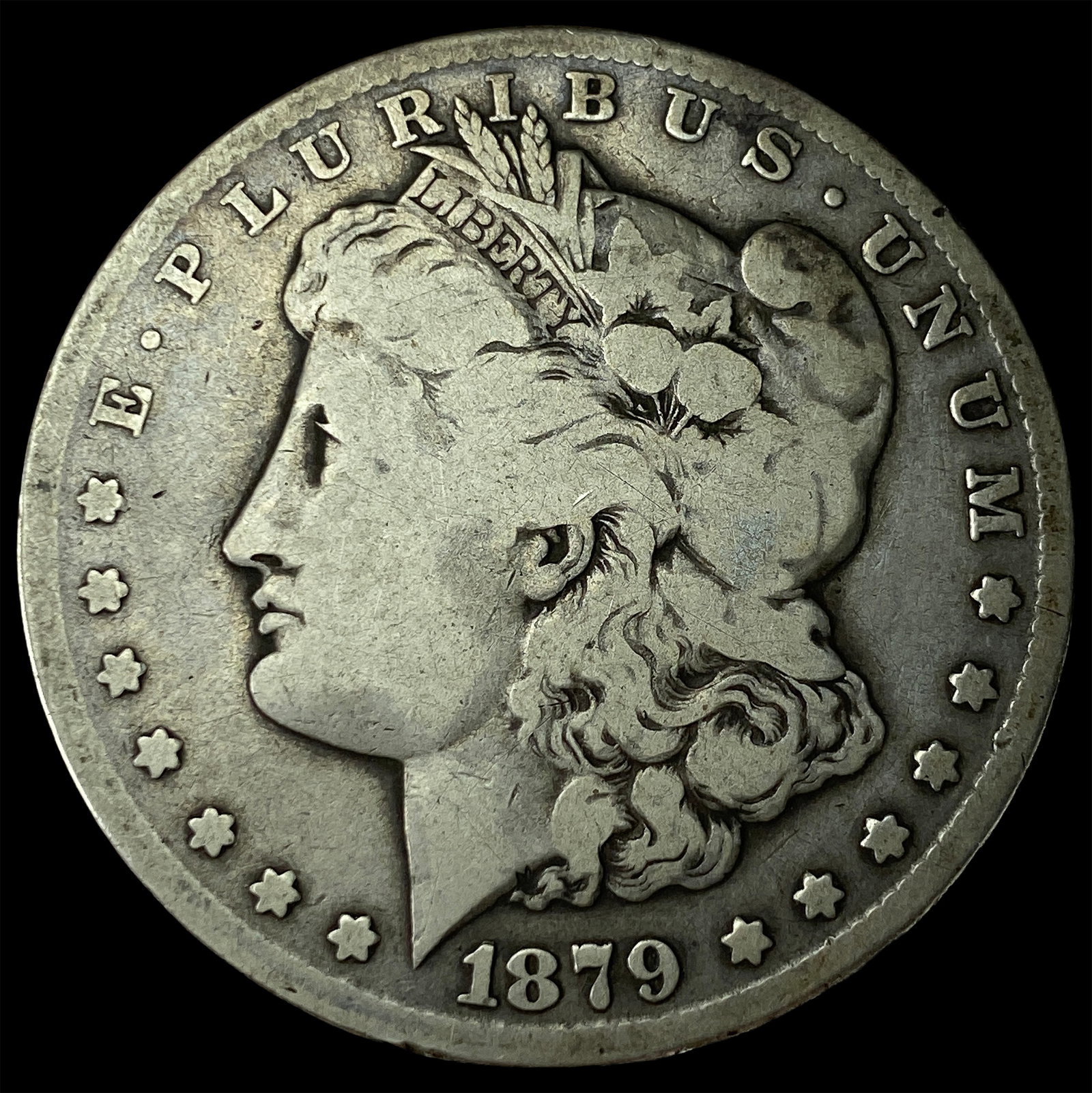 1879-CC Silver Morgan Dollar LIGHTLY CIRCULATED: 1879-CC Silver Morgan Dollar LIGHTLY CIRCULATED